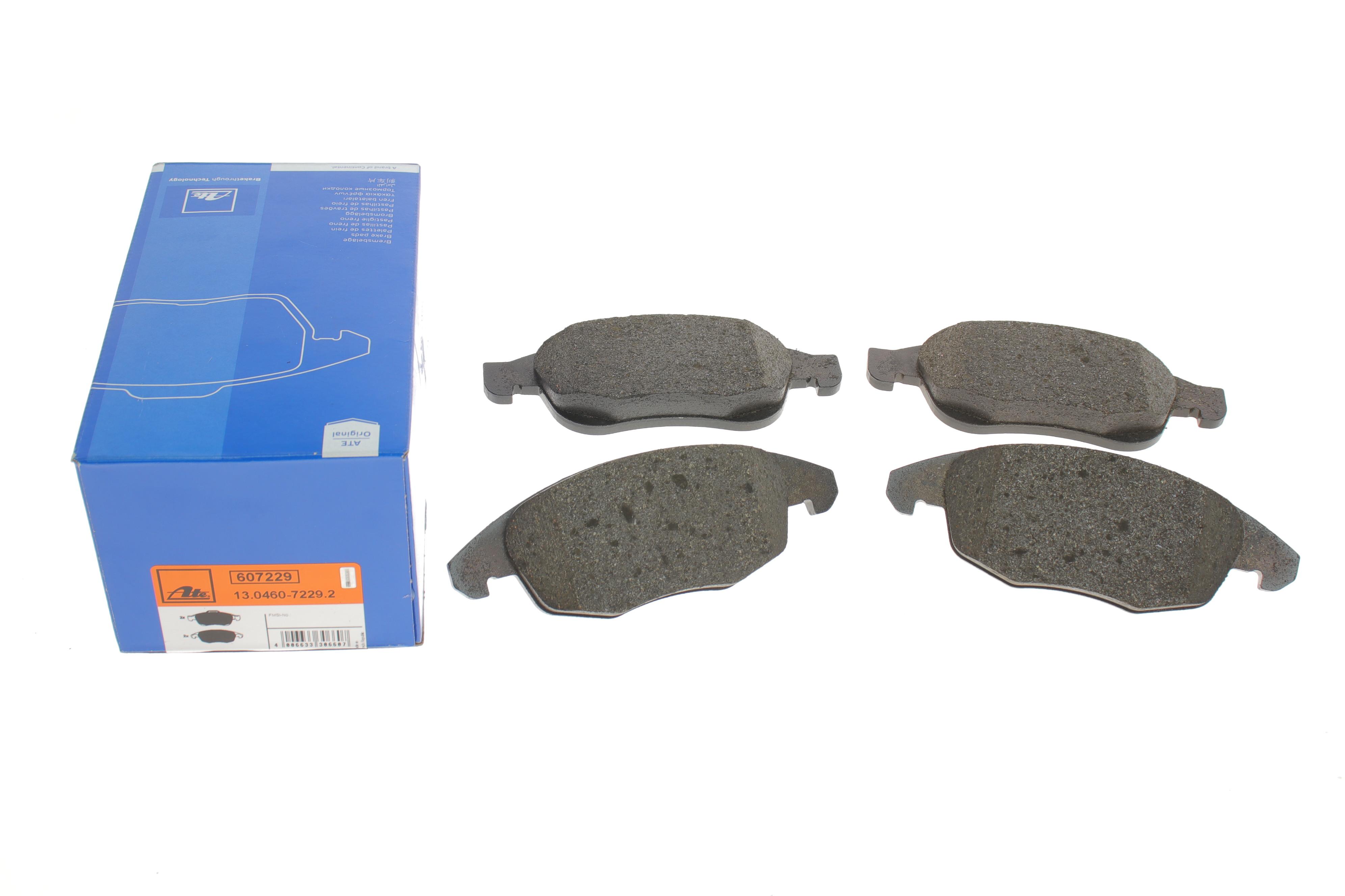 Колодки гальмівні (передні) Citroen C4 07-/Berlingo 05-/DS4/DS5 11-/Peugeot 5008 09-/Partner 08- (Ate)