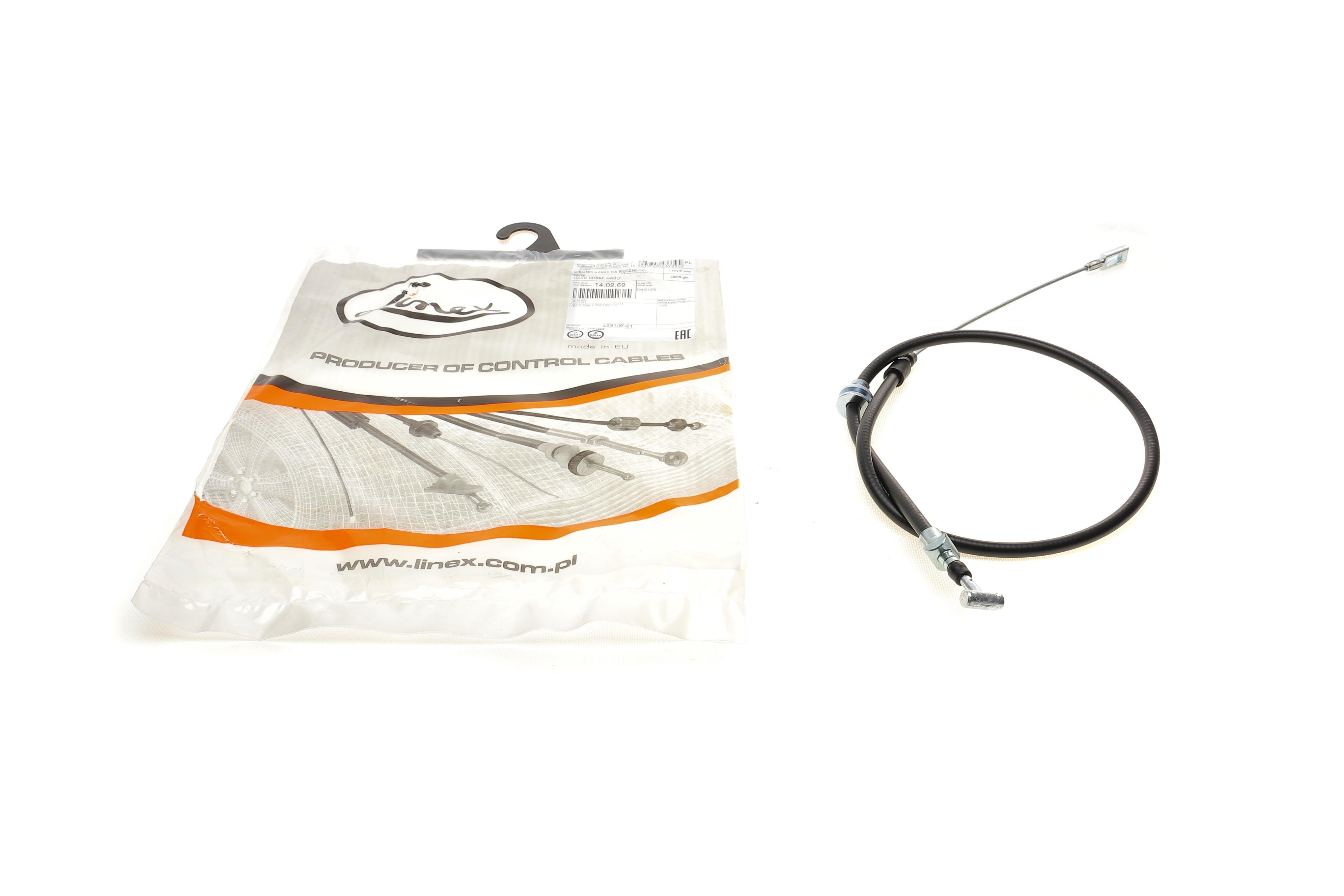 Трос ручника Iveco Daily IV 06-11 (1210/865 мм)