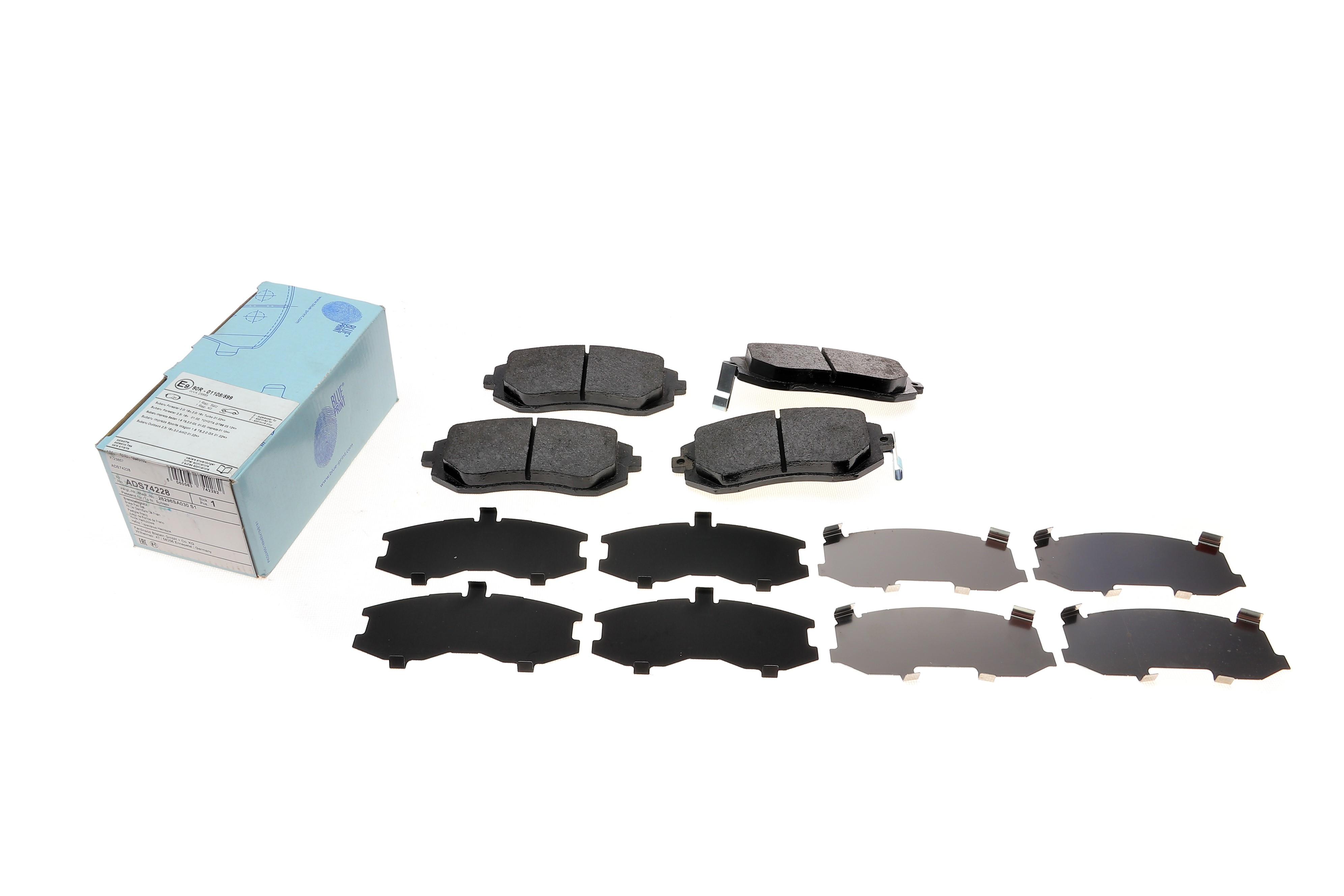 Колодки гальмівні (передні) Subaru Forester 02-/Impreza 00-13/Legacy 98-15/Outback 1.5-2.5 98-15