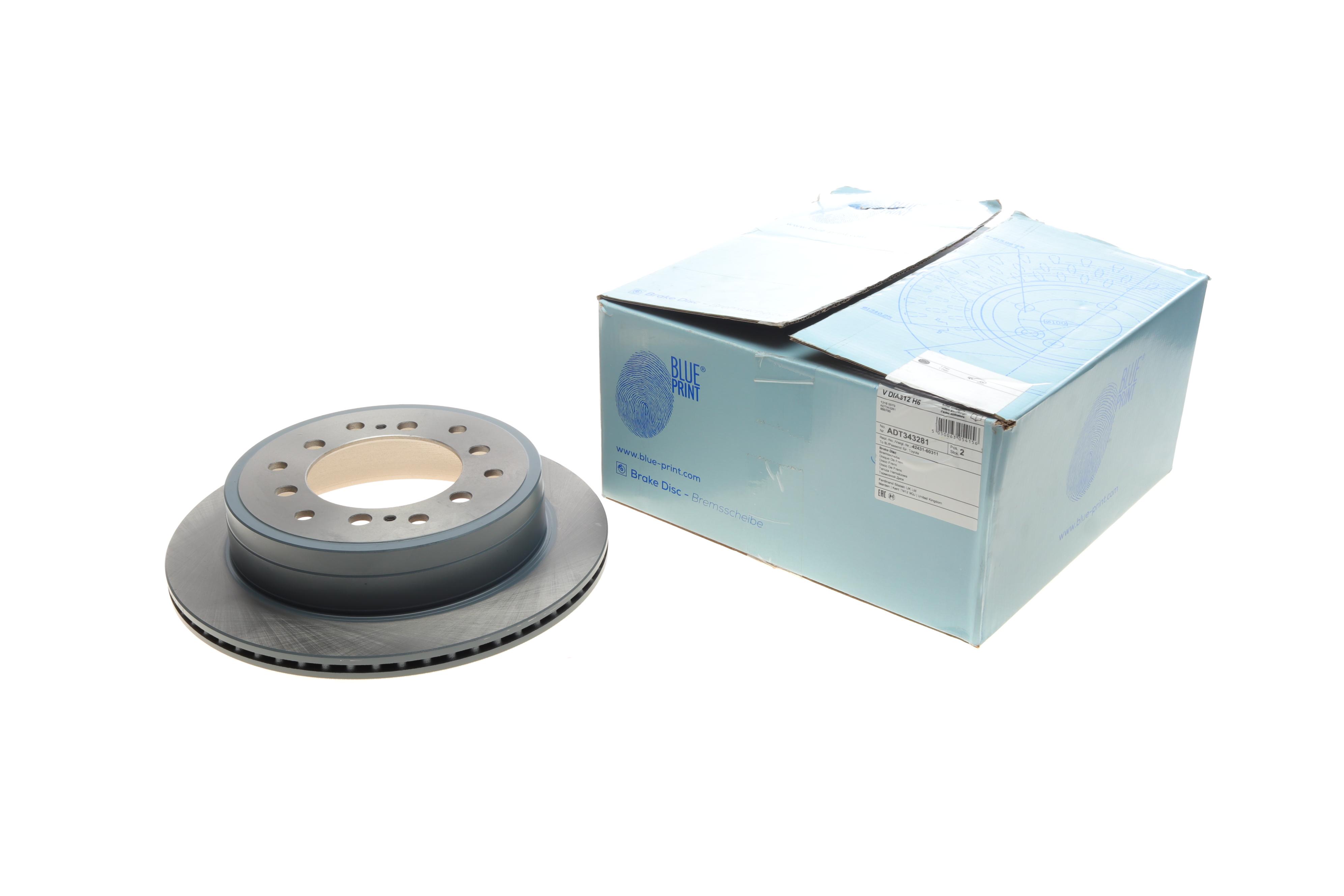 Диск тормозной (задний) Toyota Land Cruiser 2.7-4.0 09- (312x18)