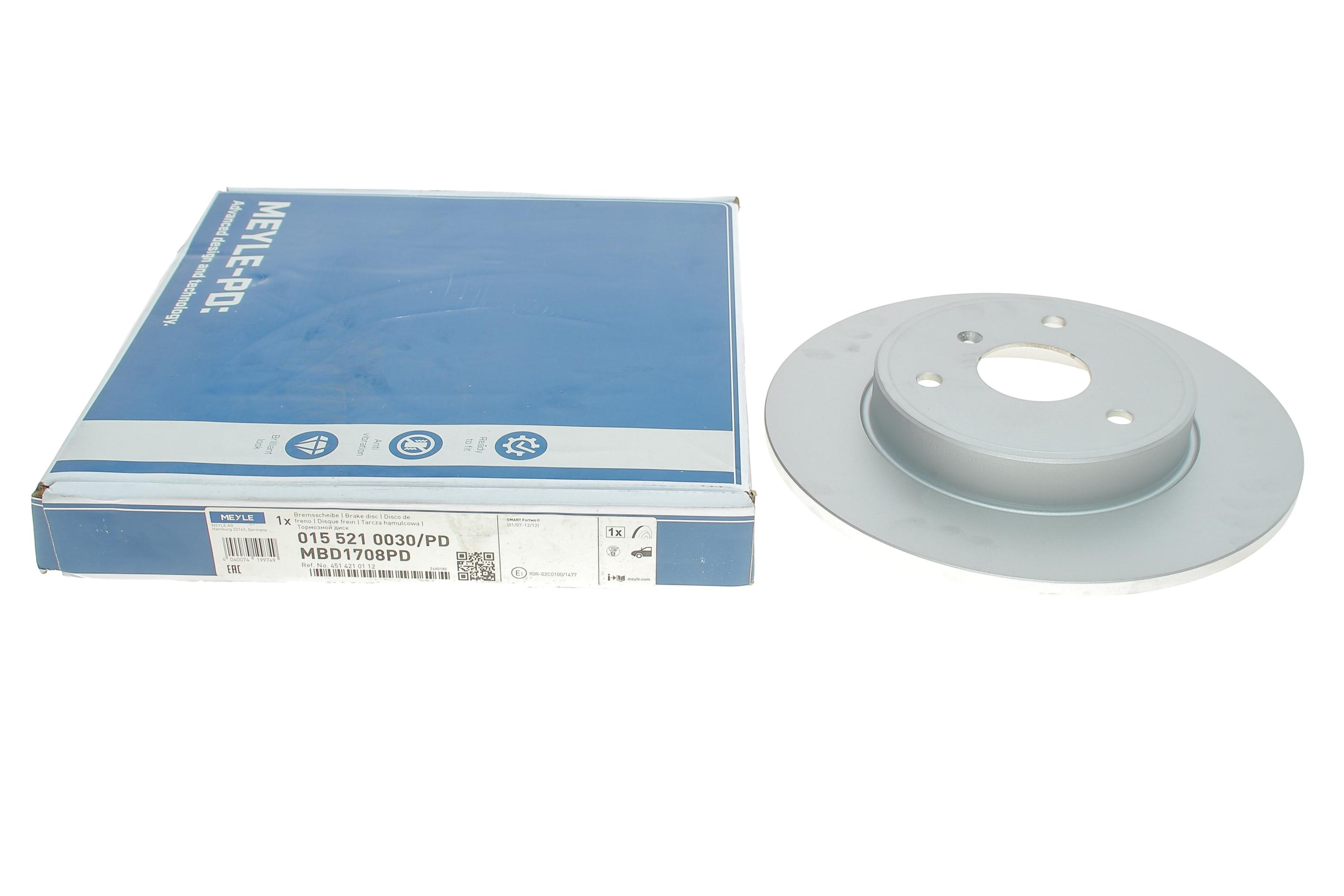 Диск гальмівний (передній) Smart Fortwo 0.8/1.0 CDi 07- (280x9.6)