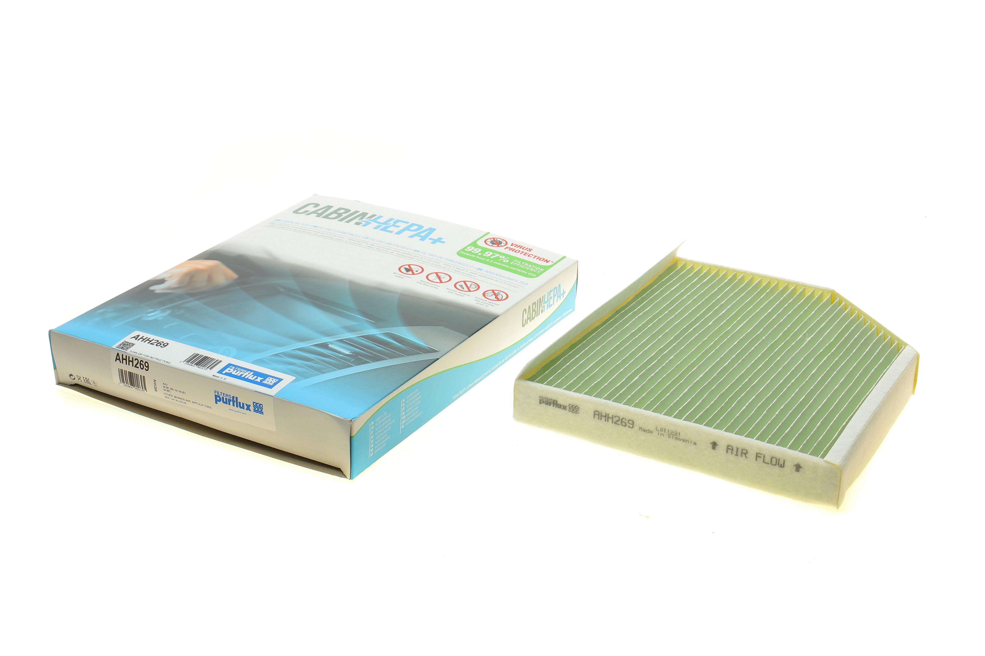 Фильтр салона Audi A4/A6 1.8-4.2TFSI 07- (антиалергенный, защита от вирусов) CabinHepa+