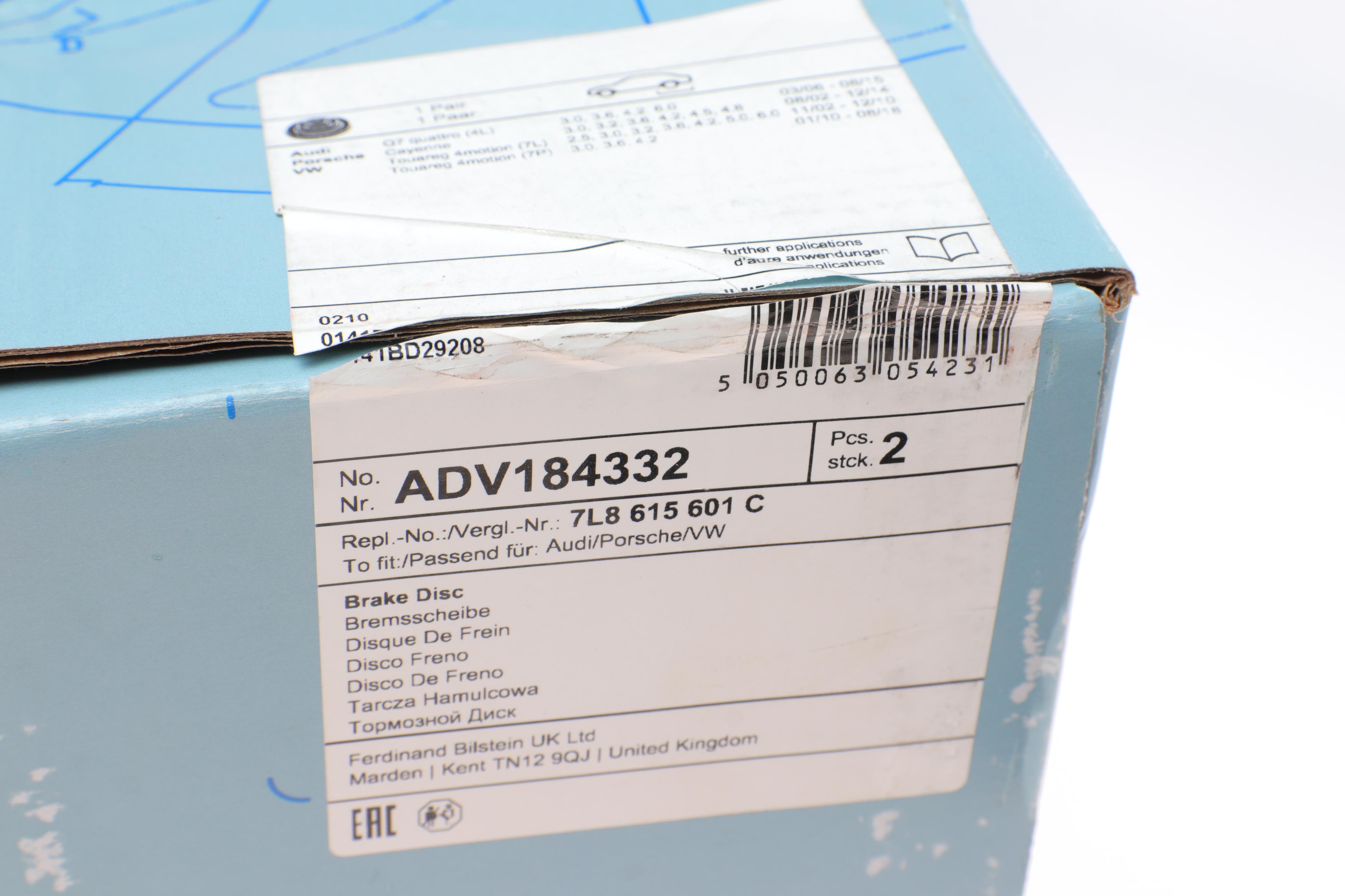 Диск тормозной (задний) Porsche Cayenne/VW Touareg 3.0-4.2 TDI 02- (330x28)