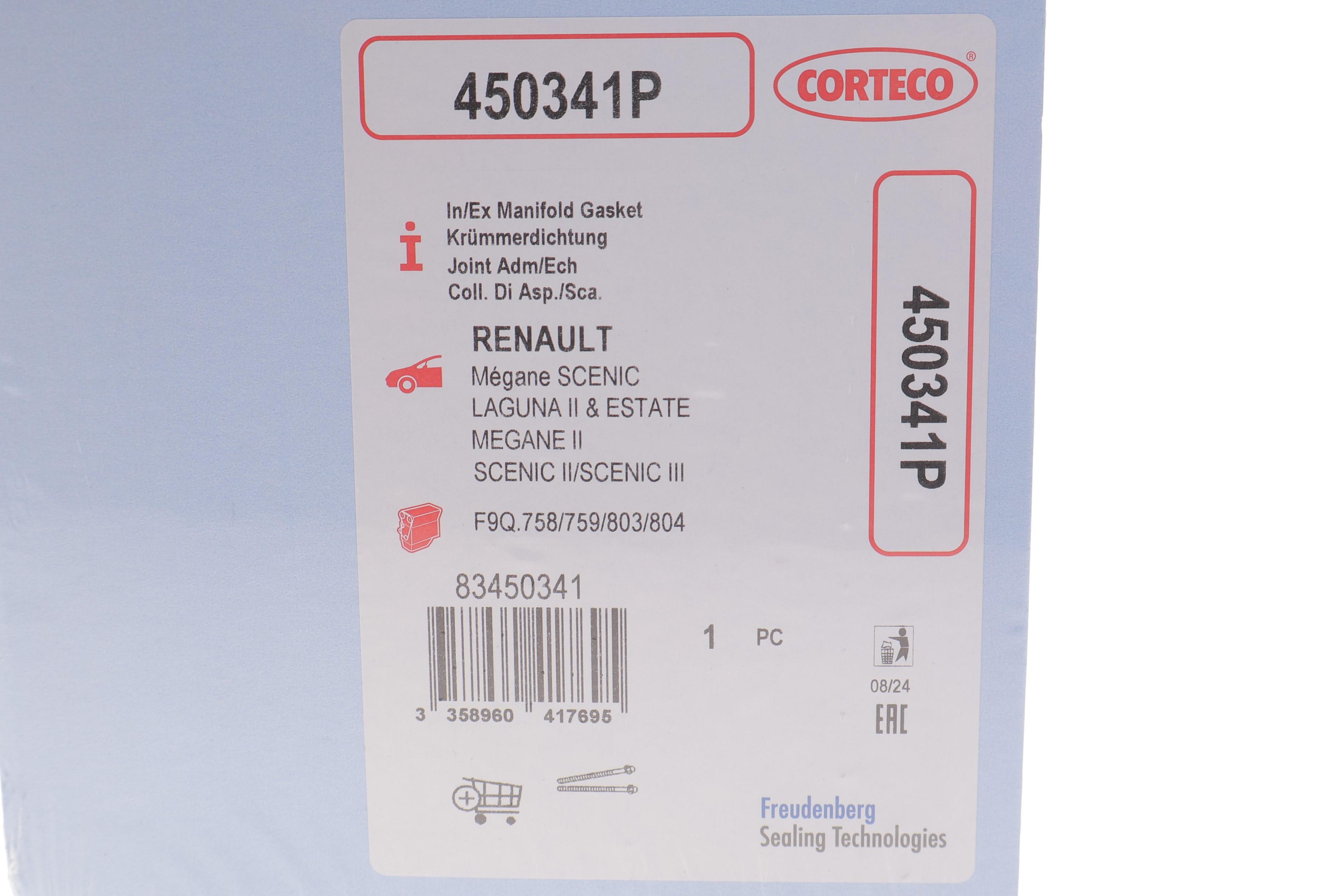 Прокладка колектора впускного/випускного Renault Megane/Scenic 1.9 dCi 05-