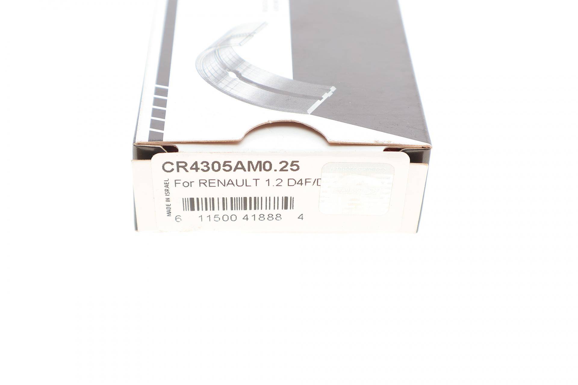 Вкладиші шатунні Renault Kangoo 1.2 97- (+0.25)