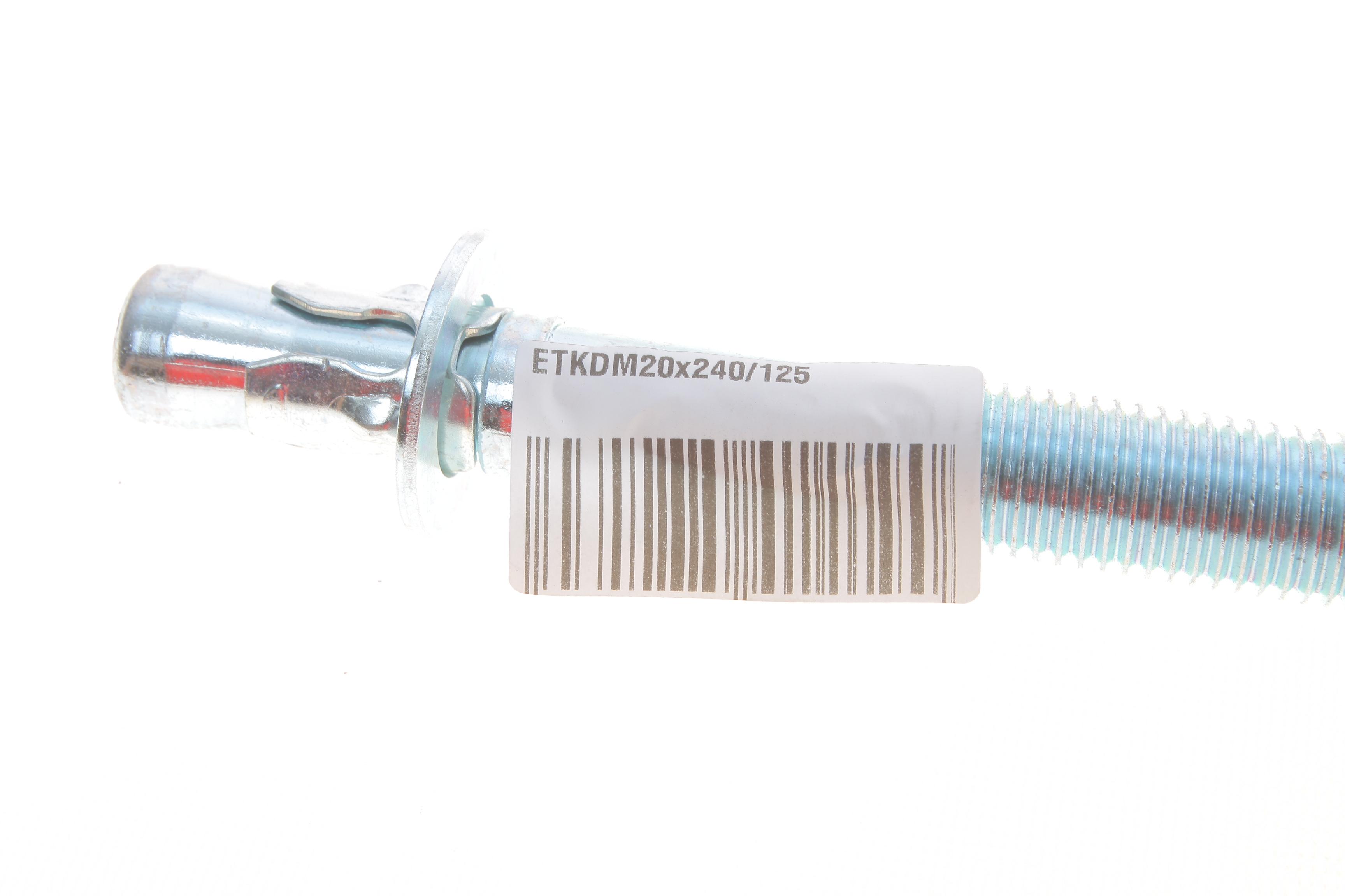 Анкер клиновий однорозпірний з гайкою M20x240/125