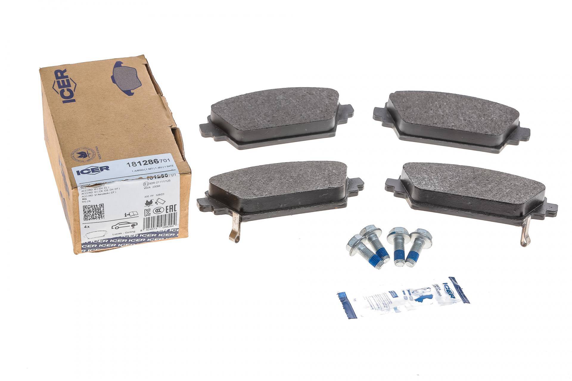 Колодки гальмівні (передні) Honda Accord VI 98-03/Nissan Primera 02-/Almera Tino 00-06