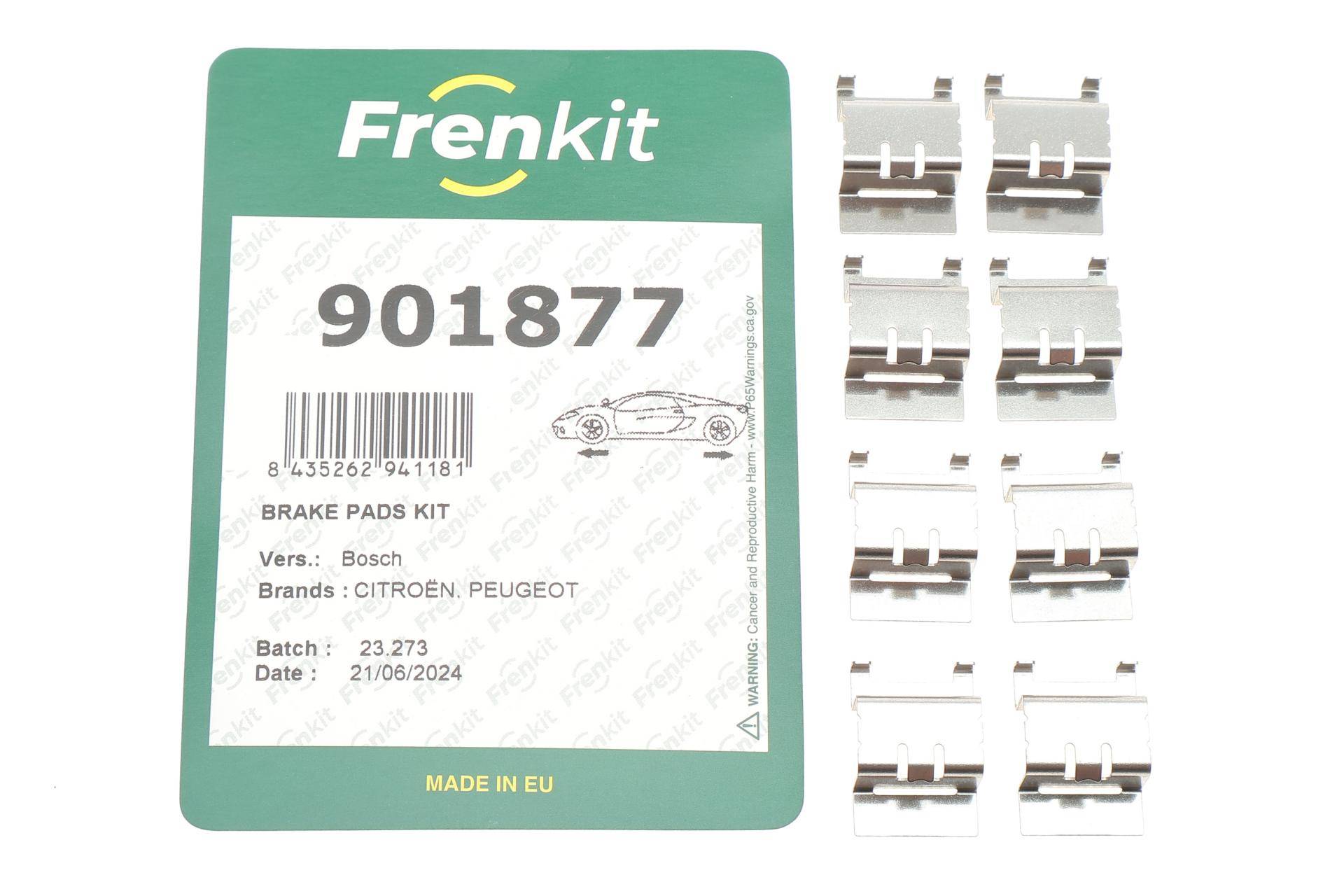 Планка супорта (переднього/заднього) прижимна (к-кт) Citroen C4/Peugeot 308 13- (Bosch)