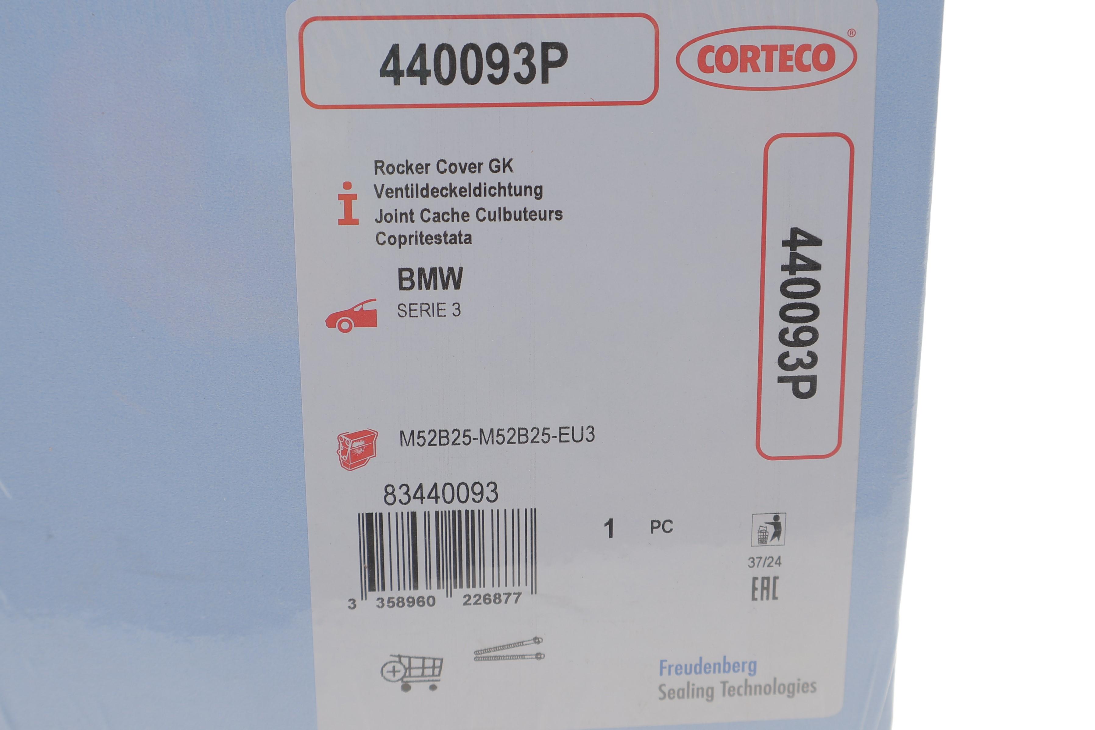 Прокладка кришки клапанів BMW 5 (E39) 3.2i 96-00 (к-кт)