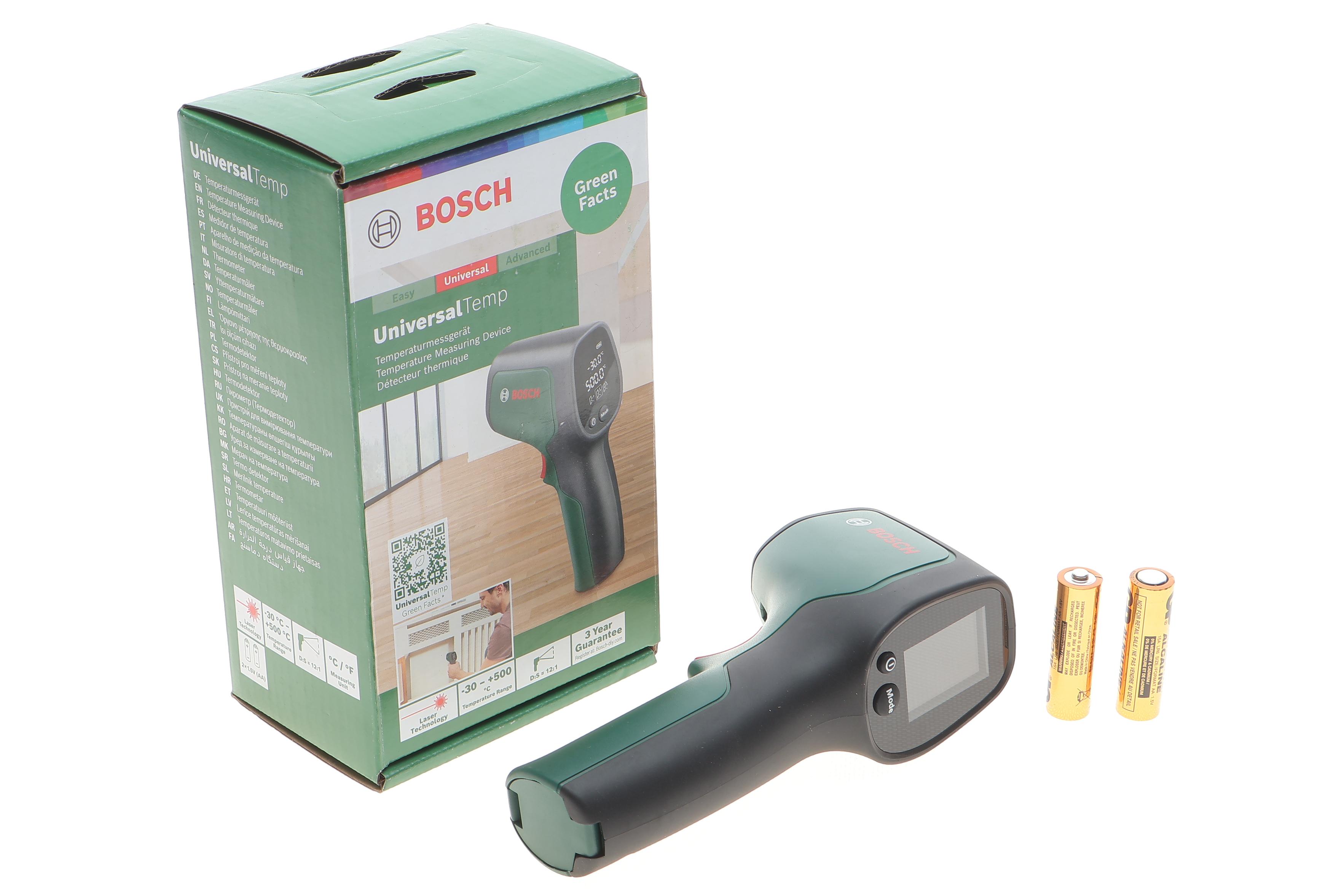 Термодетектор безконтактний UniversalTeмp + 2шт.LR6 (AA)/1.5V (-30°C до +500°C)