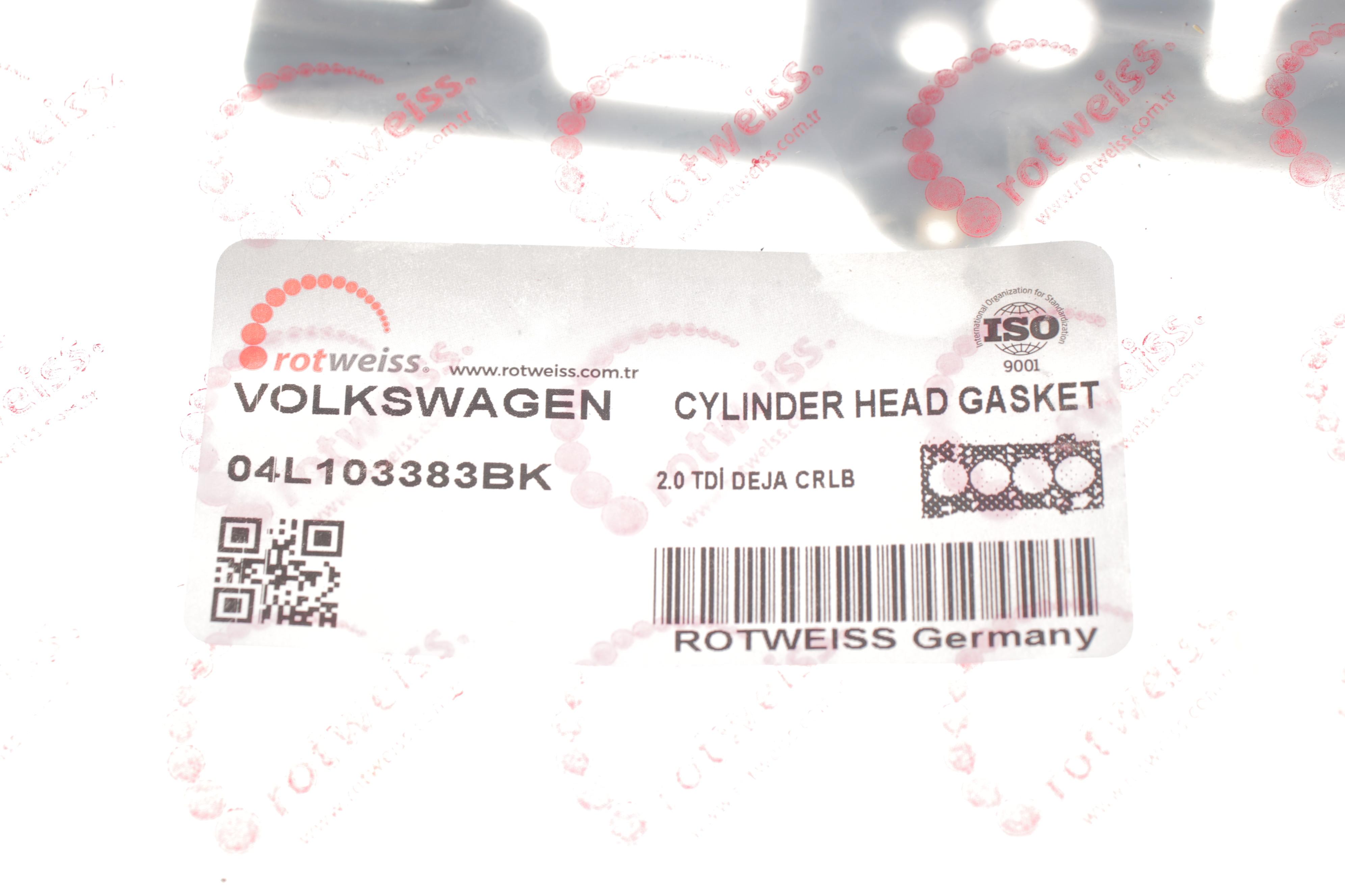 Прокладка ГБЦ VW Caddy 2.0 TDI 15-, Ø82,00mm, 1.63mm, (2 мітки) (всередині OE VAG)