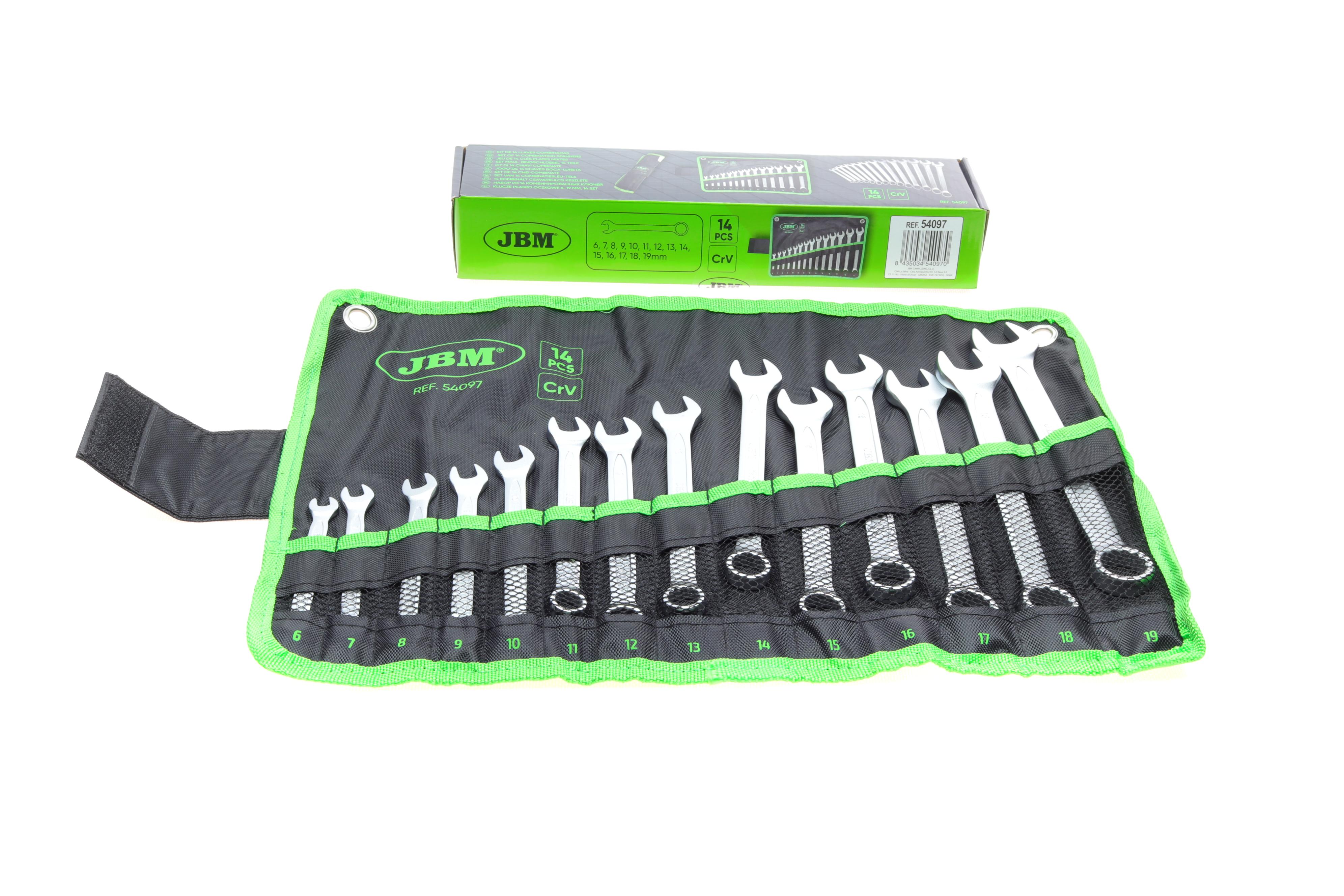 Набір ключів ріжково-накидних 6-19 мм 14 од.