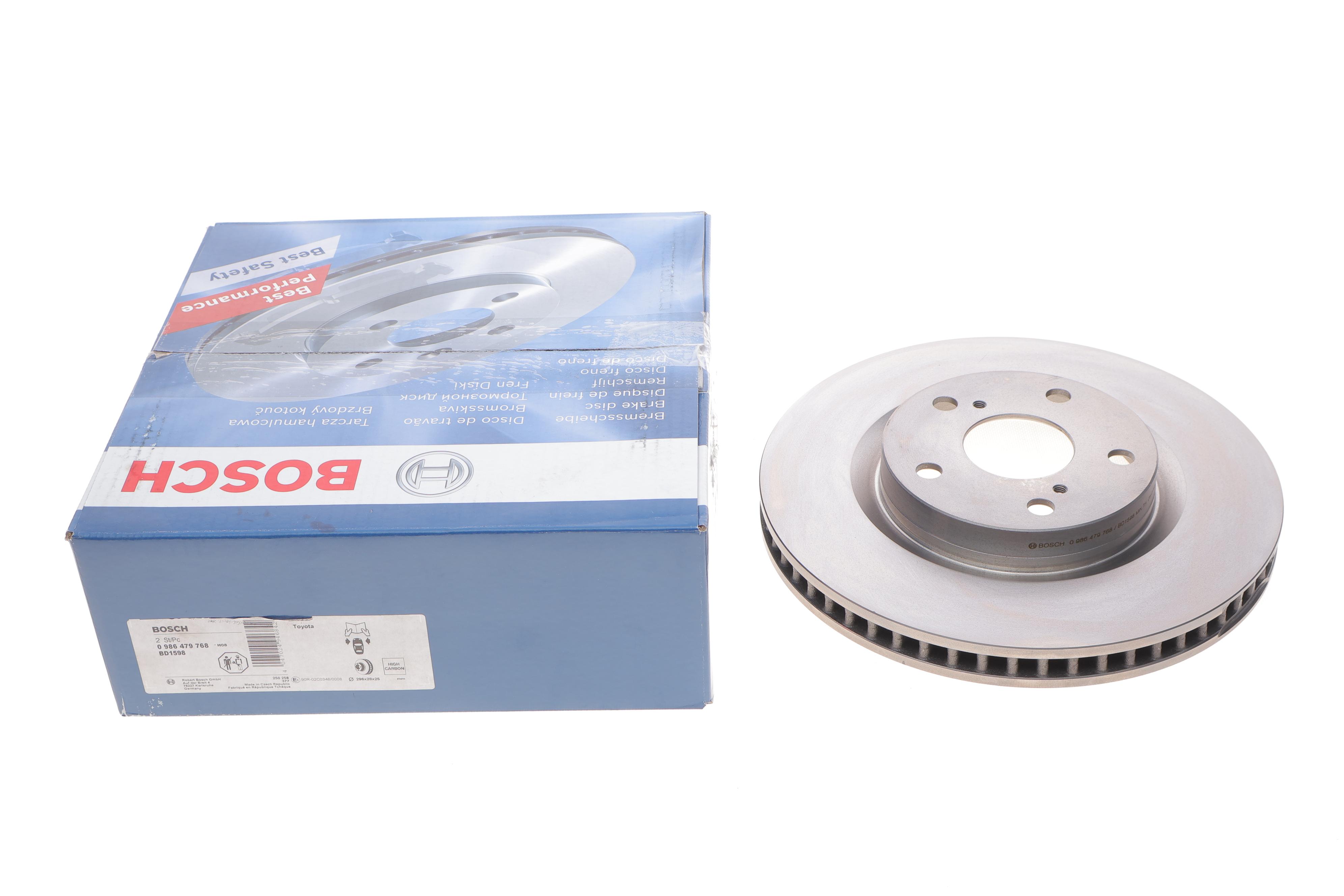 Диск гальмівний (передній) Toyota Rav4 2.0-2.2 06- (296x28)