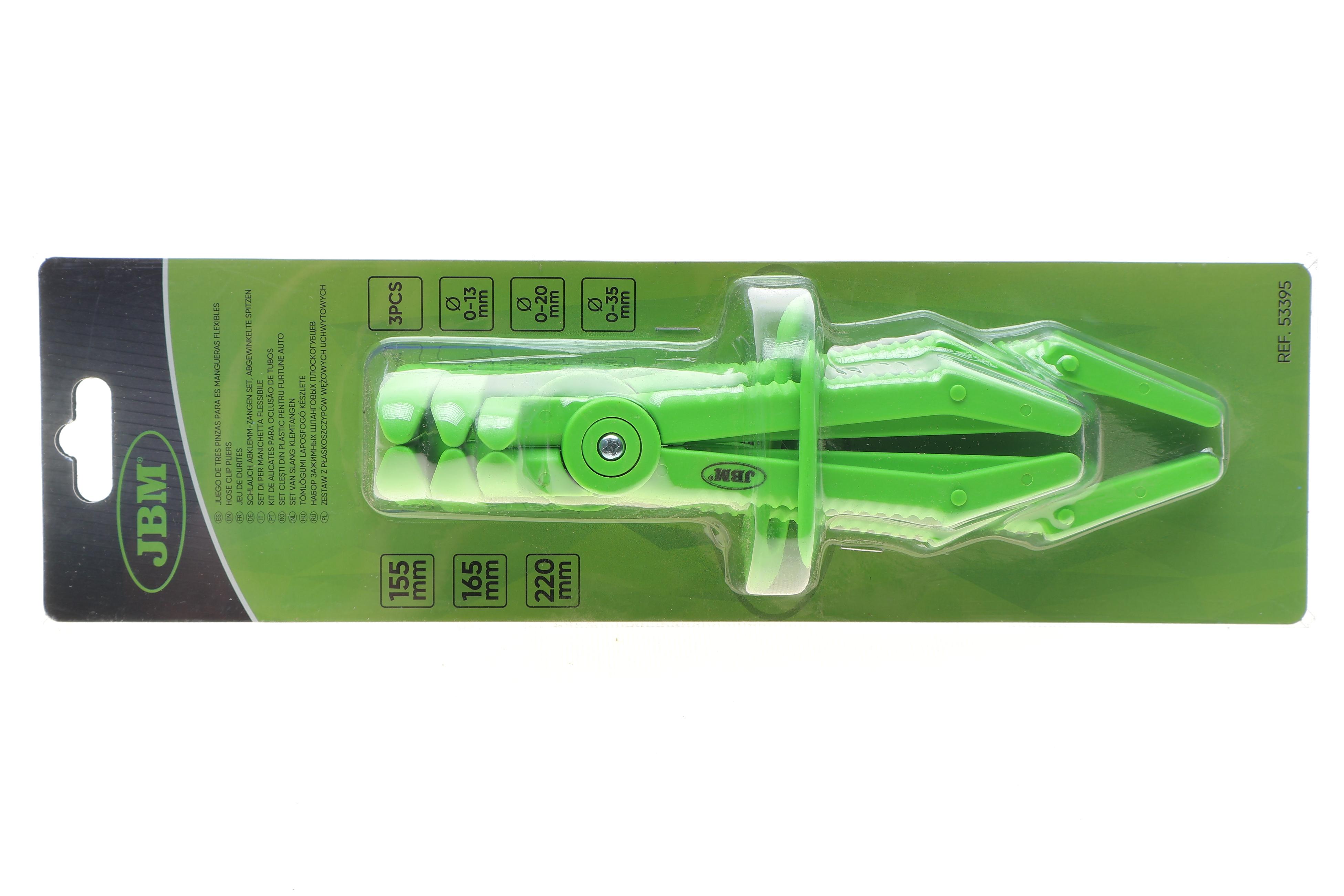 Набір затискачів для загнутих шлангів і патрубків Ø13-20-35 мм 3 од.