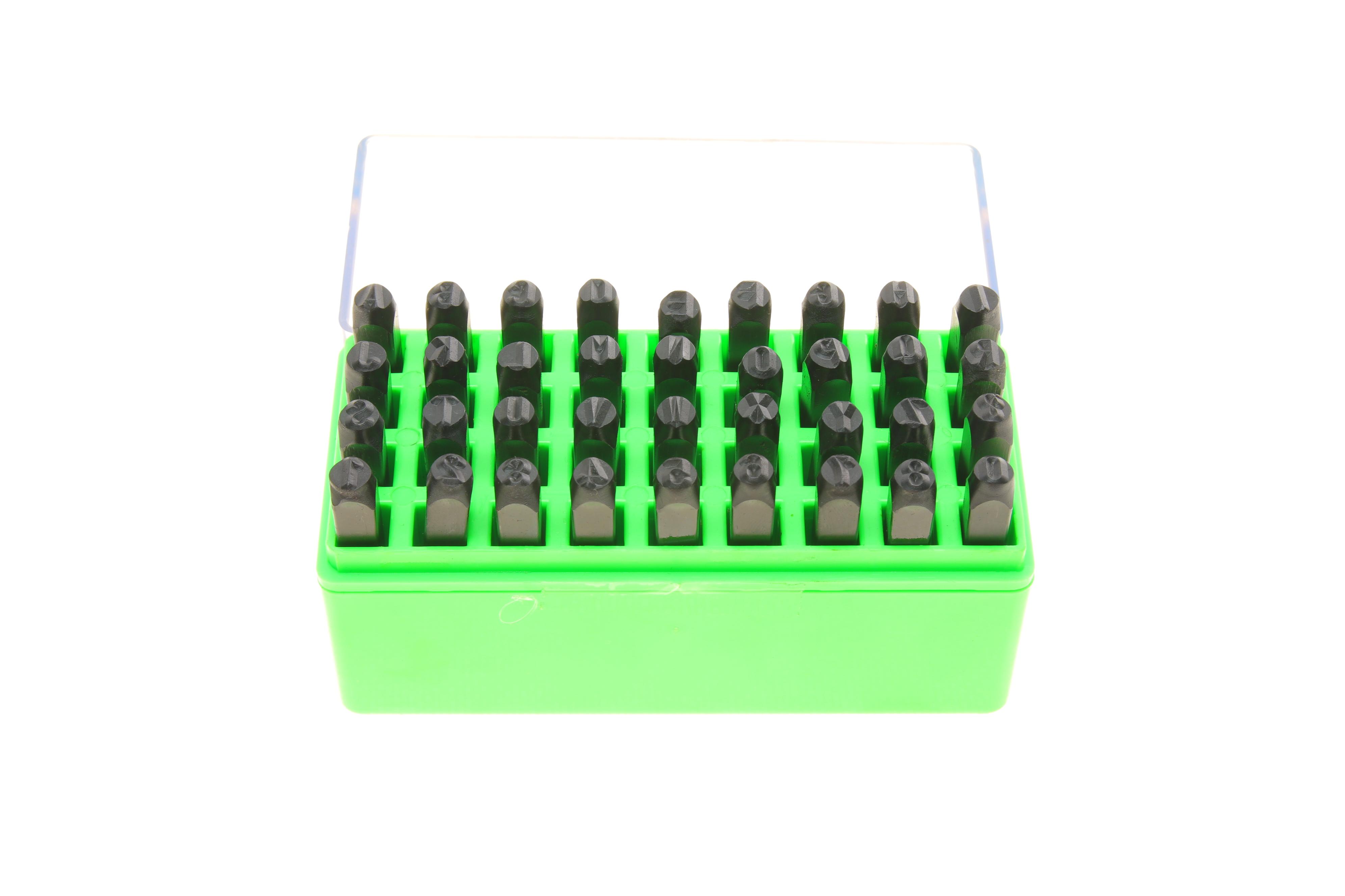 Набір штампів сталевих числових і буквених 3/16" 36 од.