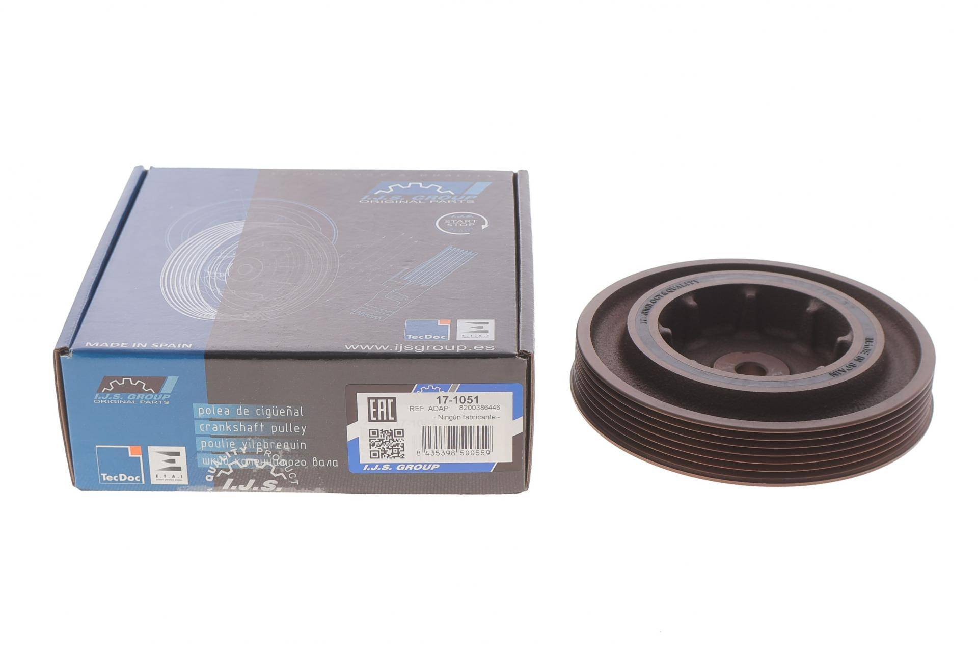 Шків колінвалу Renault Trafic/Master 1.9dCI 01- (6PK)