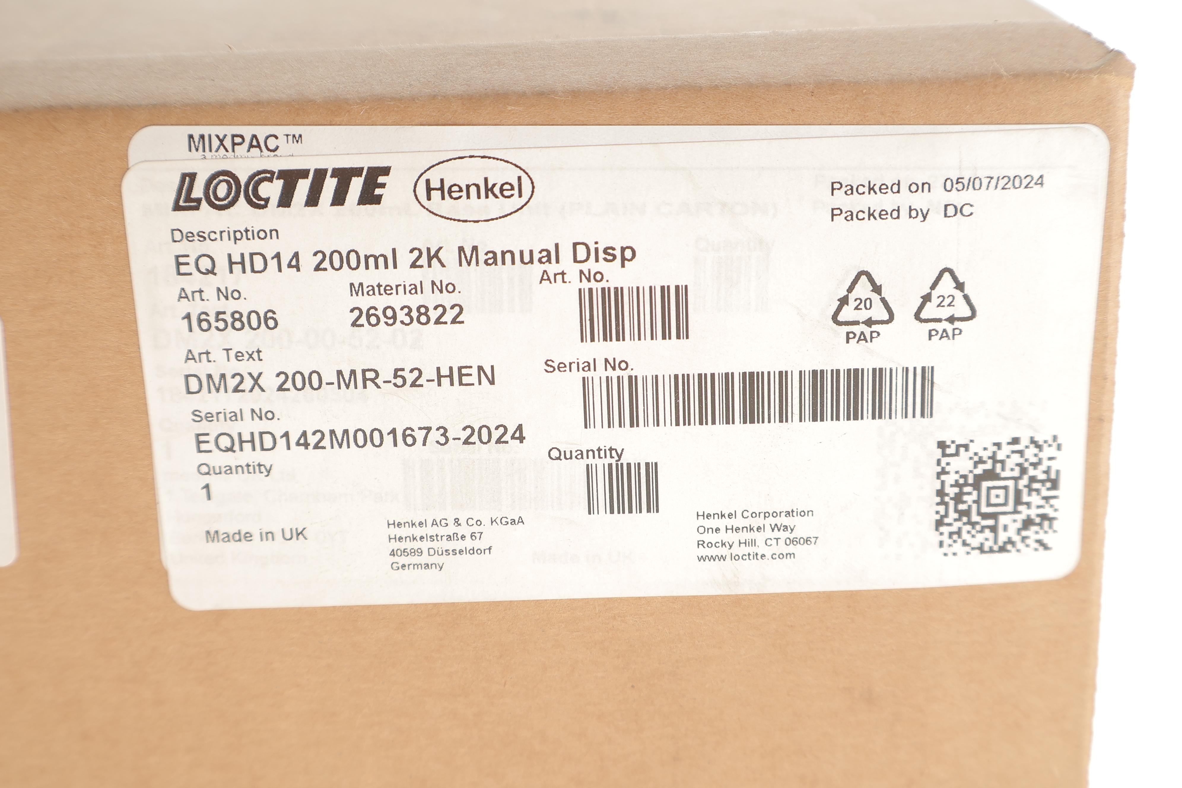 Пістолет для клею двокомпонентного (200ml)