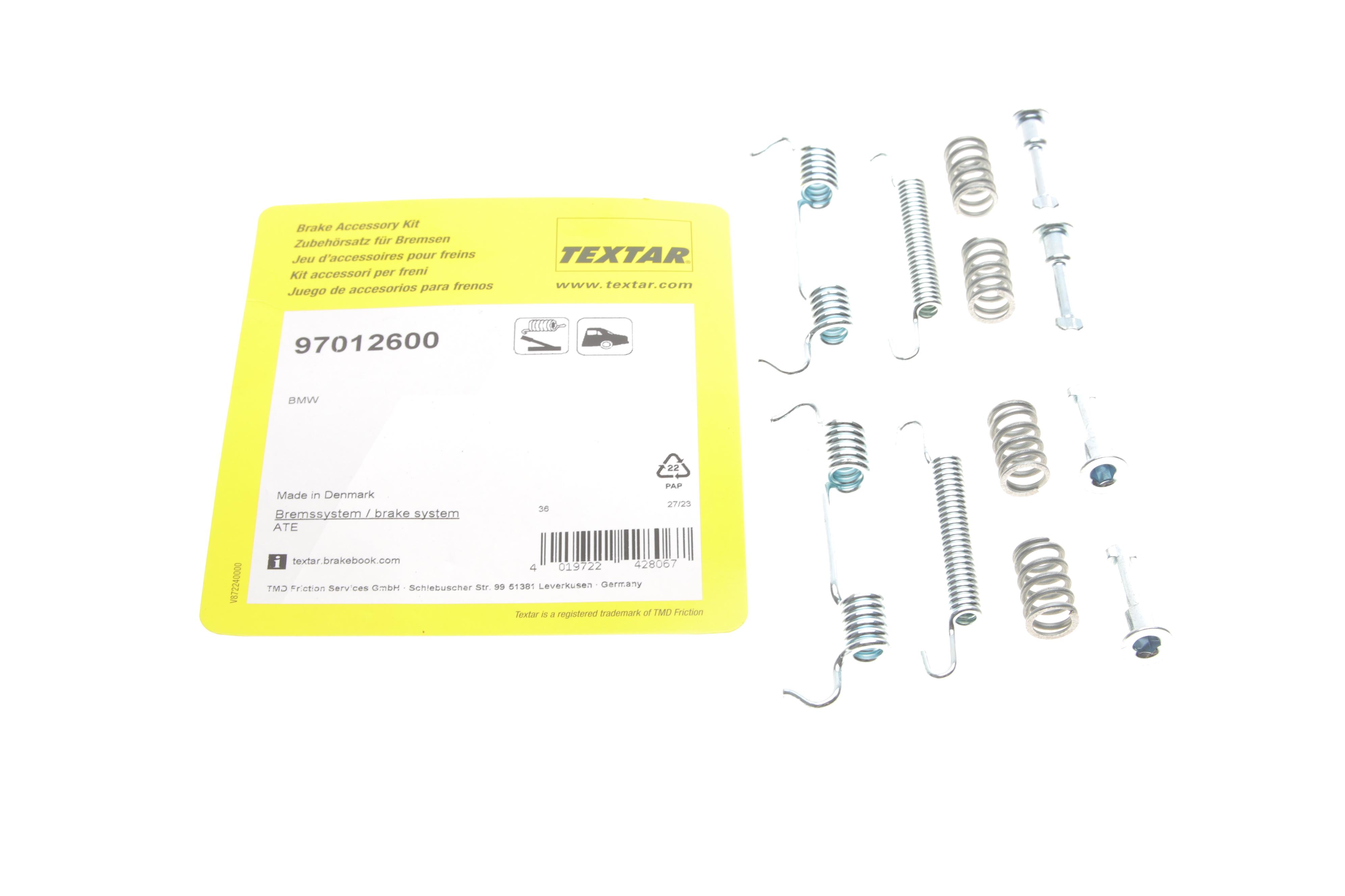 Комплект пружинок колодок ручника BMW 1 (E81/E87/F20/F21)/3 (E46/E90/F30/F80) 07- M47/N43/N46/N47