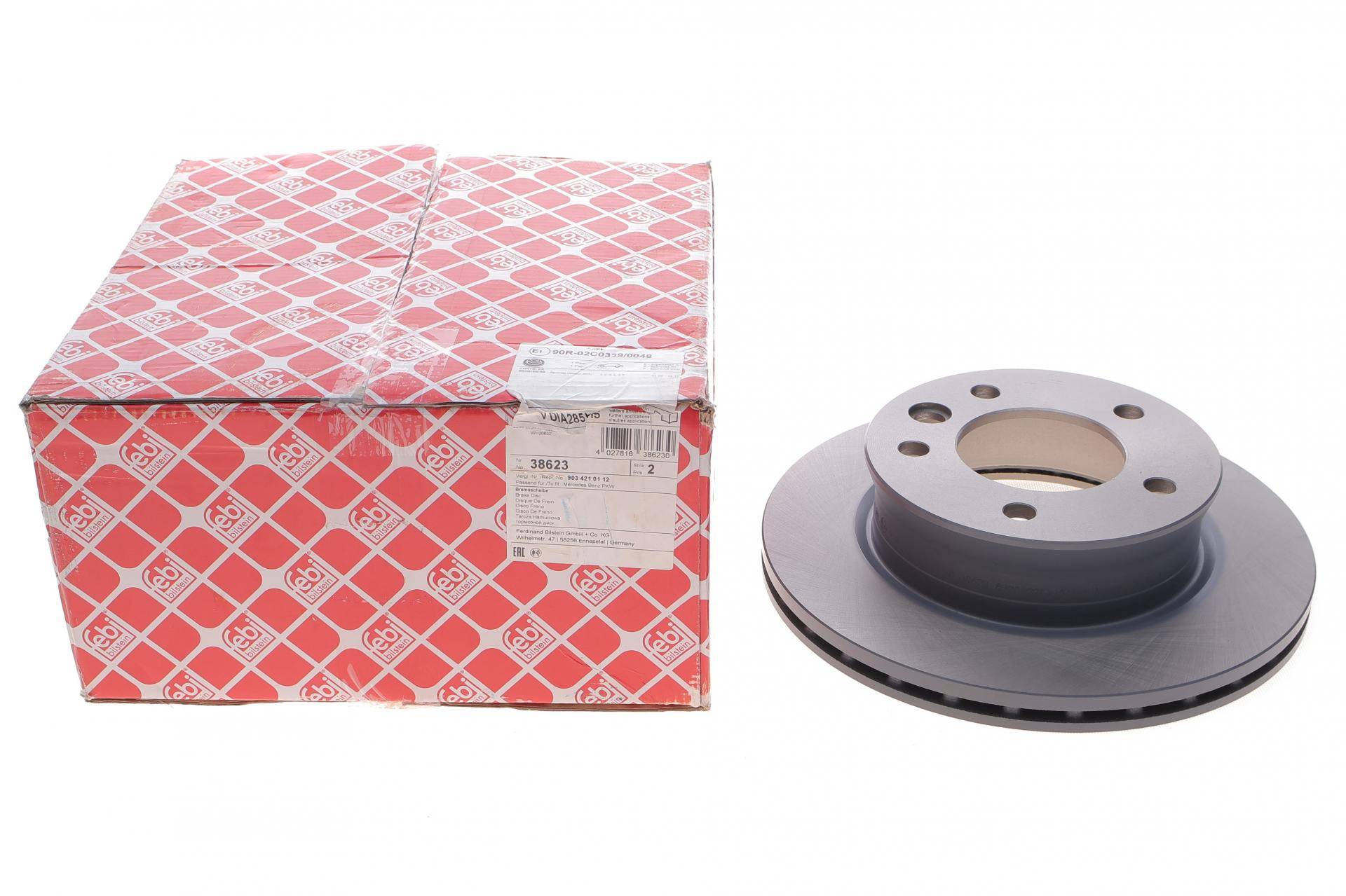 Диск гальмівний (передній) Dodge Sprinter 96-06 (285x21.7)