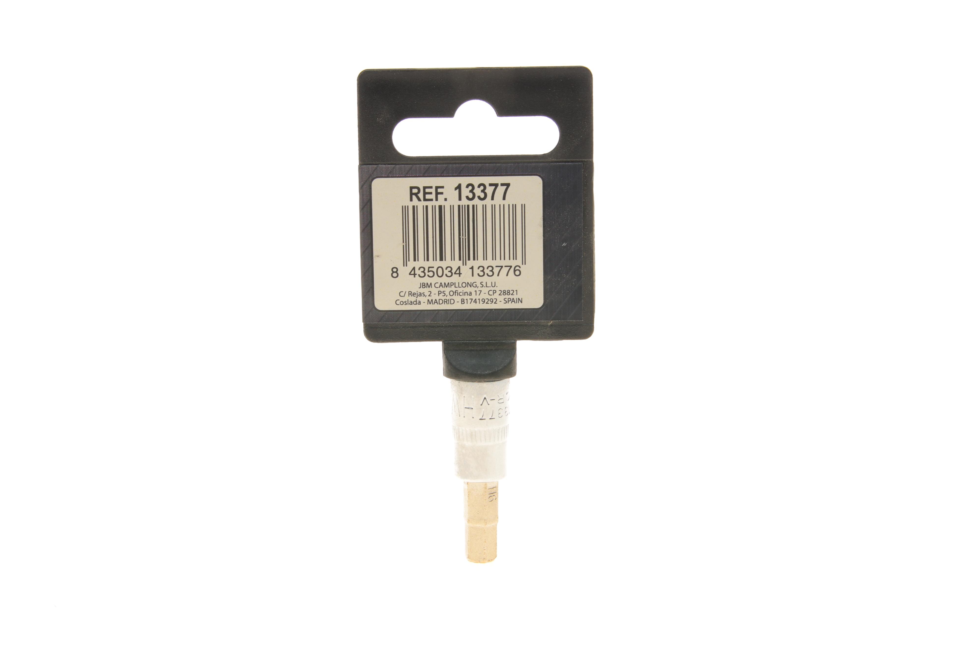 Головка 1/4" зі хромованою вставкою Hex 6