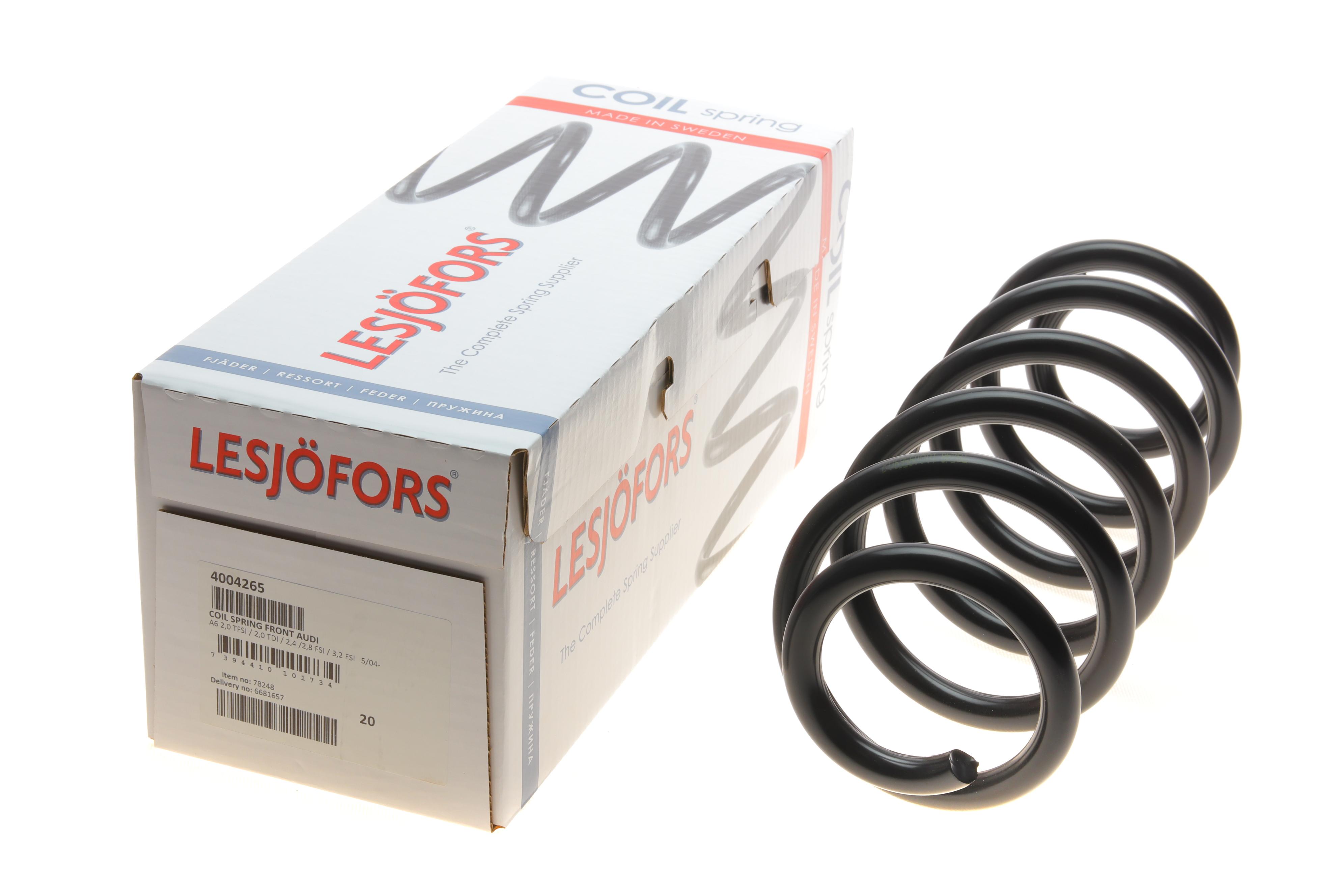 Пружина (передня) Audi A6 2.0TDI/TFSI/2.4/2.8FSI/3.2FSI 04-11 (седан/універсал) (без спорт.ход.ч)