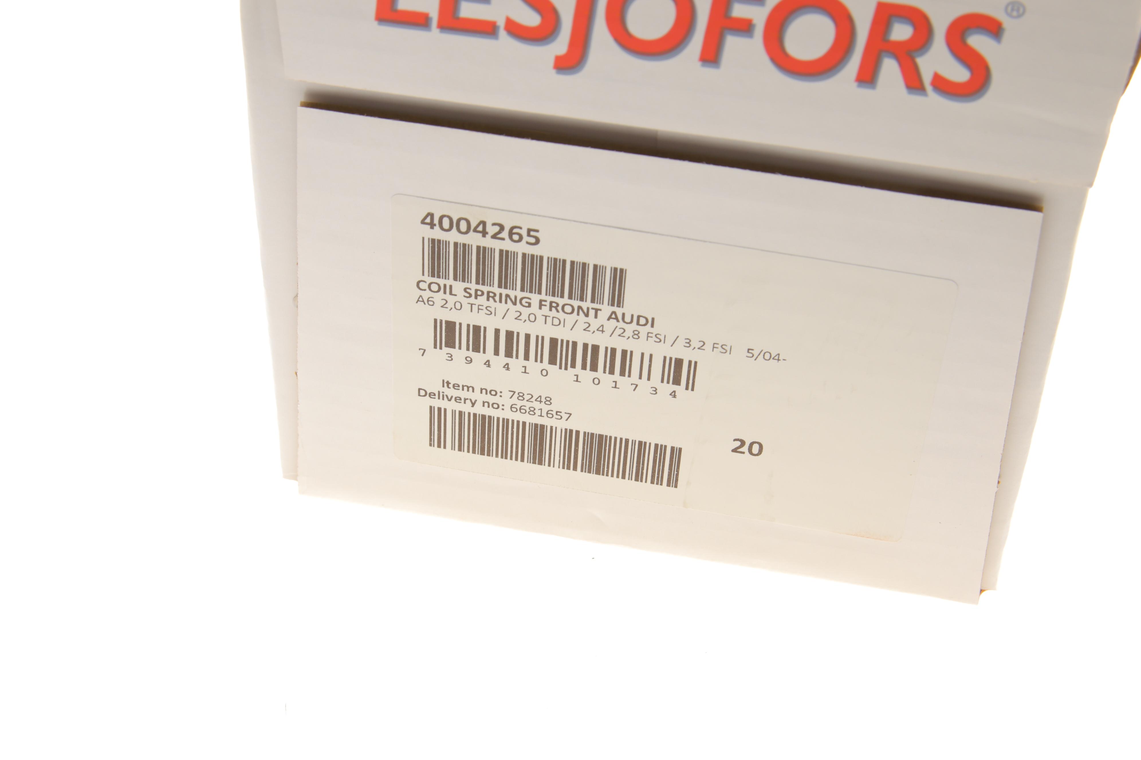 Пружина (передня) Audi A6 2.0TDI/TFSI/2.4/2.8FSI/3.2FSI 04-11 (седан/універсал) (без спорт.ход.ч)