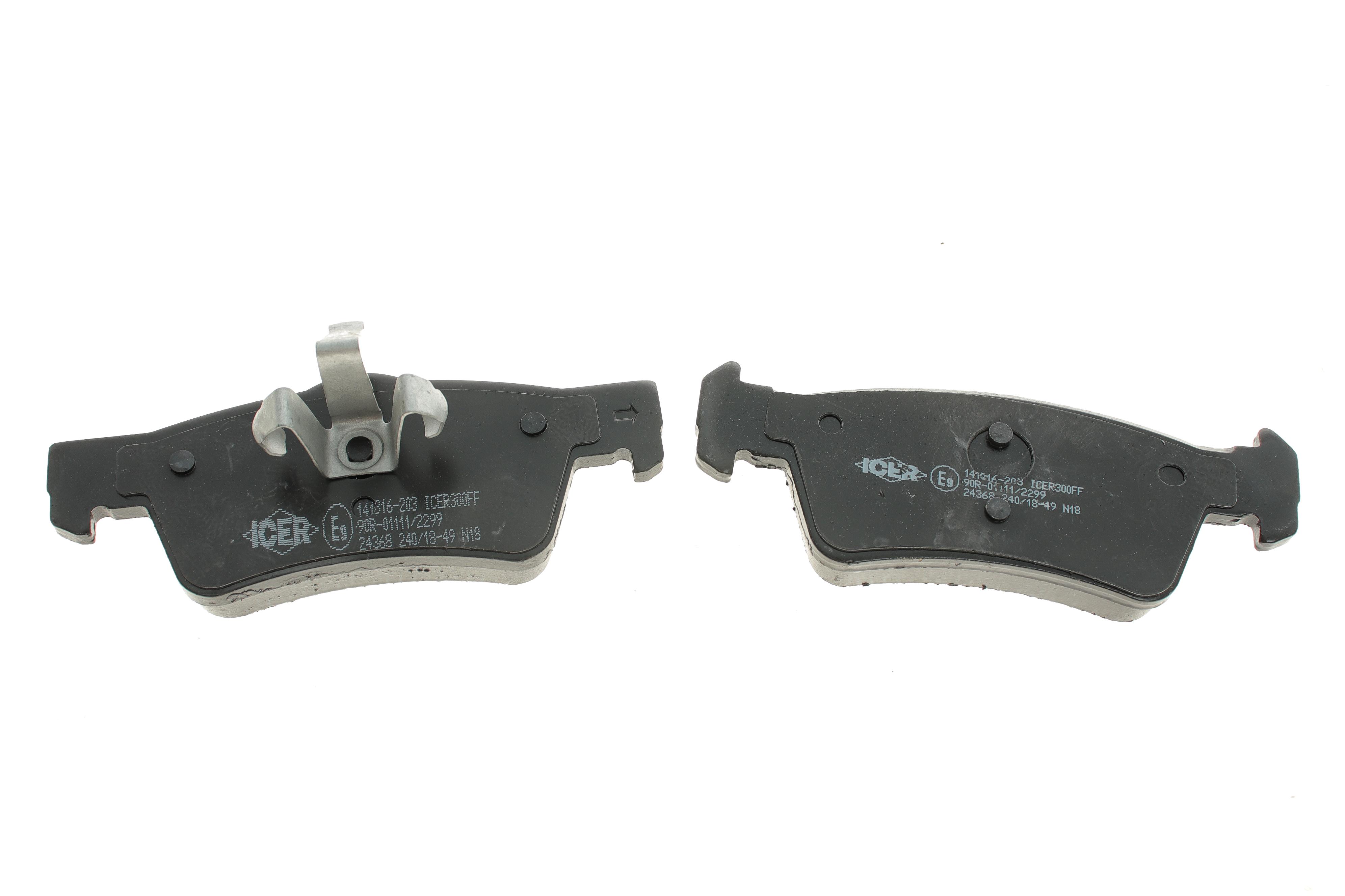 Колодки гальмівні (задні) VW Touareg 03-10 (+датчики L=250mm)