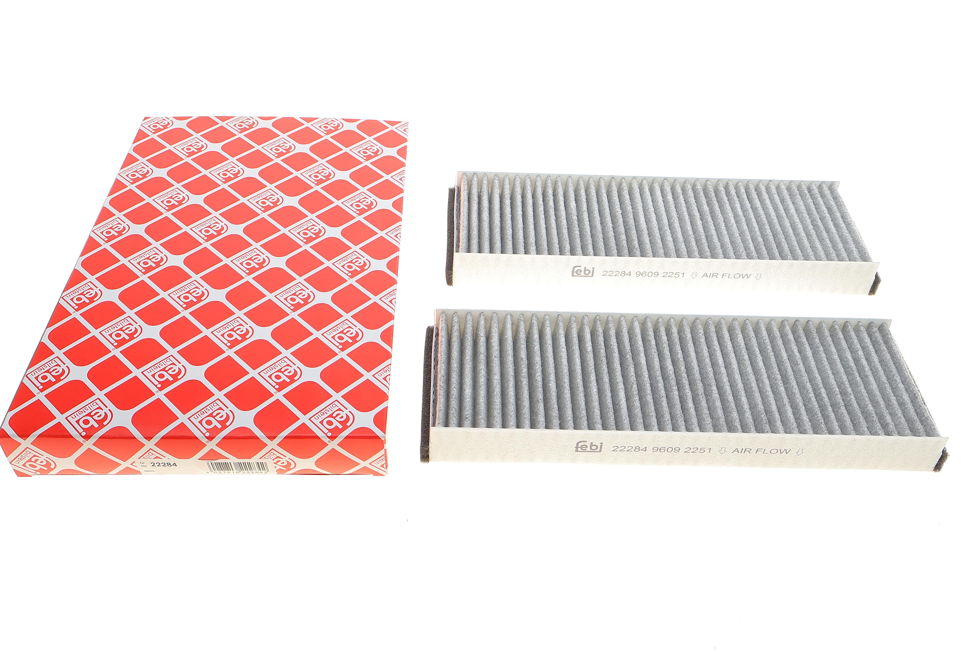 Фильтр салона Audi A6 2.0/2.7TDI 04- (угольный) (к-кт 2 шт.)