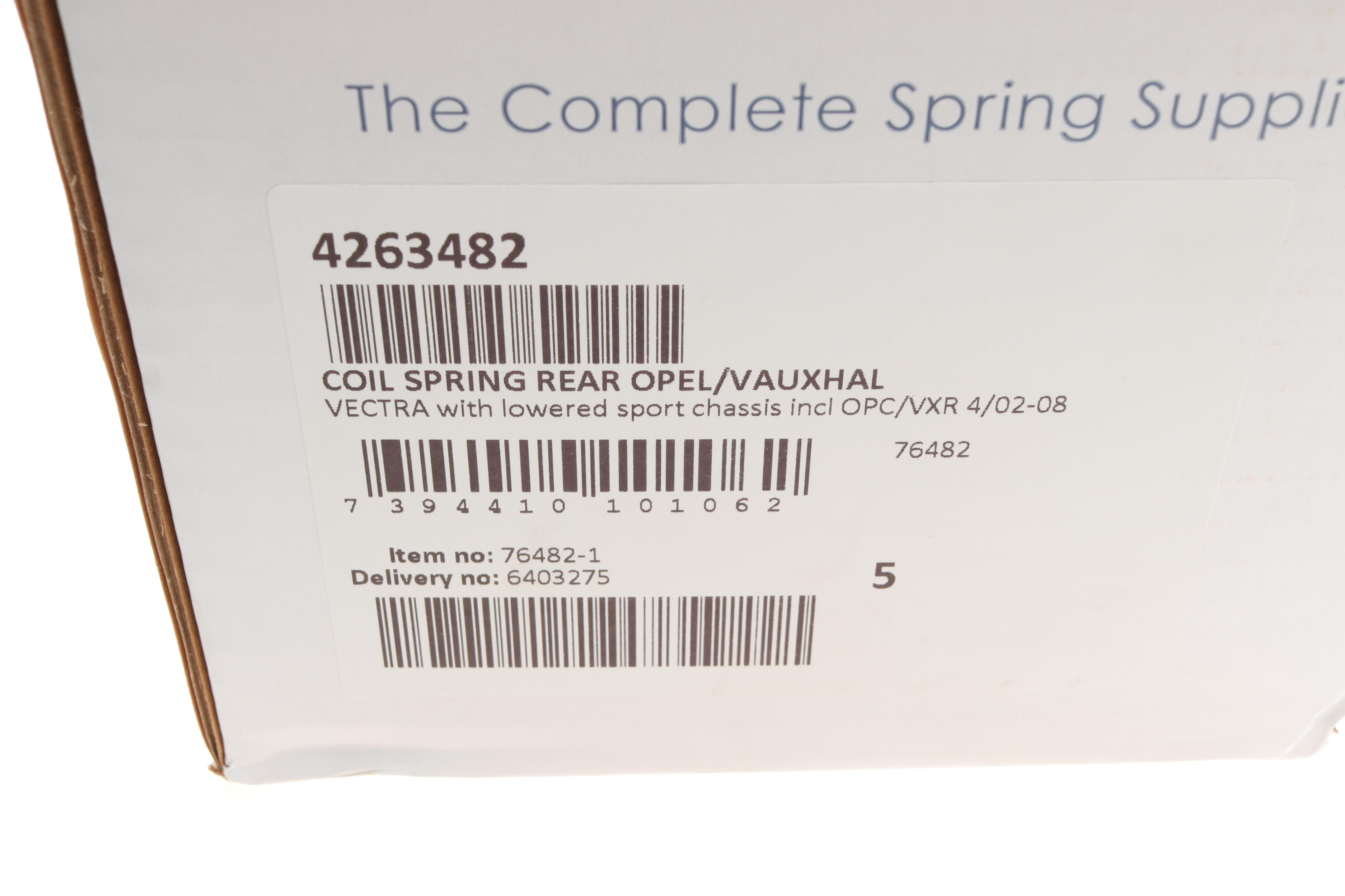 Пружина (задня) Opel Vectra C 1.8-2.2/1.9CDTI/2.0-2.2DTI/2.8 03-08 (седан) (з пост.d) (з низ.ход.ч)