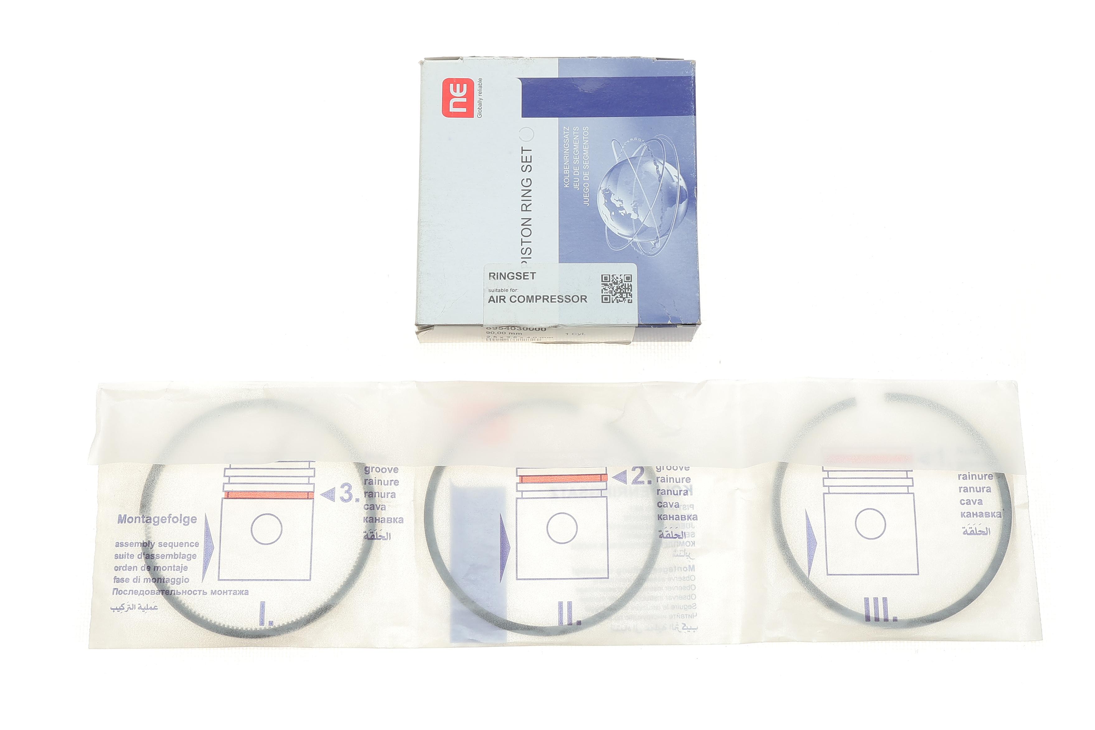 Кольца поршневые MB OM401-422  (90.00mm/STD) (2.5-2.5-4) = 8954030000