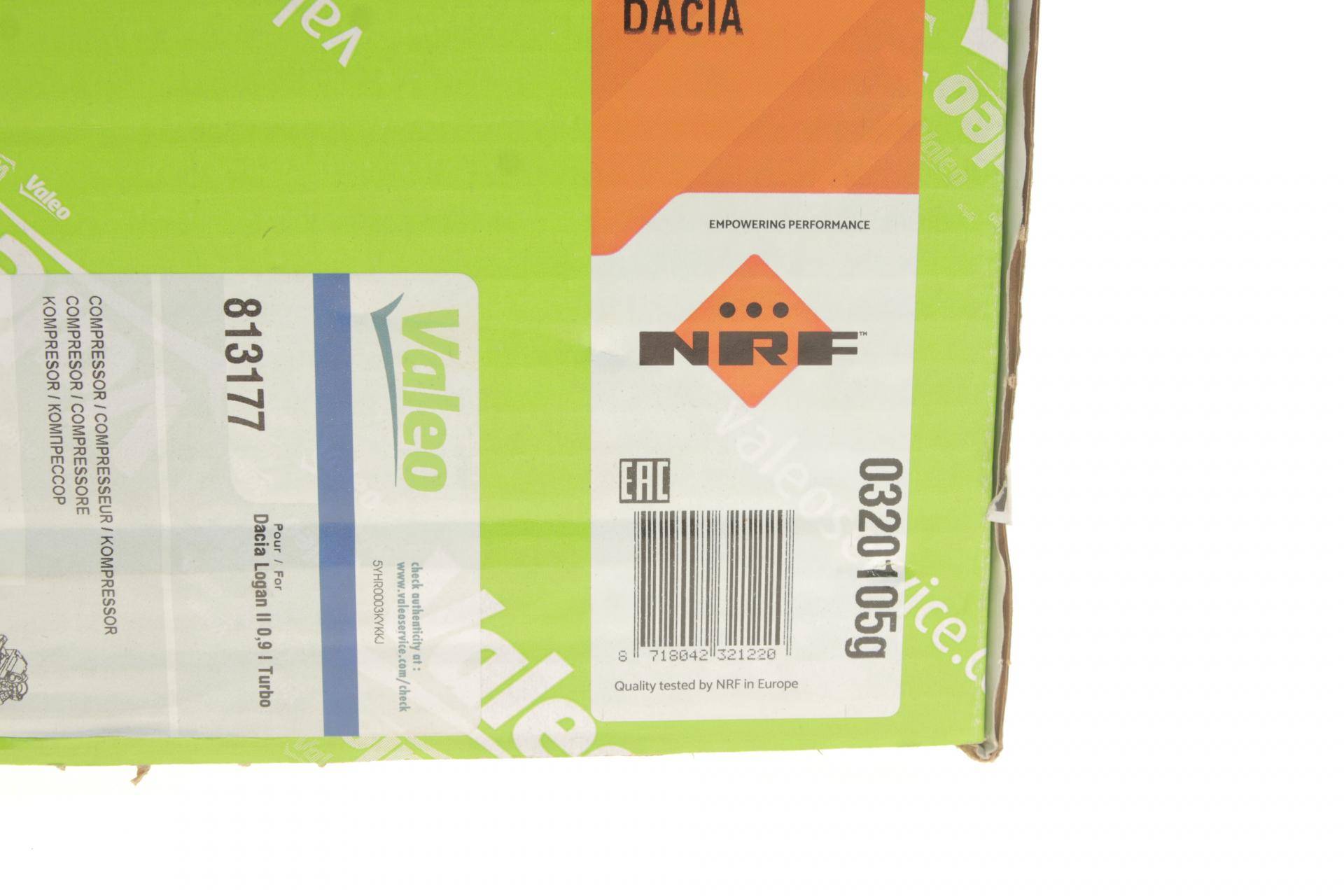 Компресор кондиціонера Dacia Logan/Sandero 12-