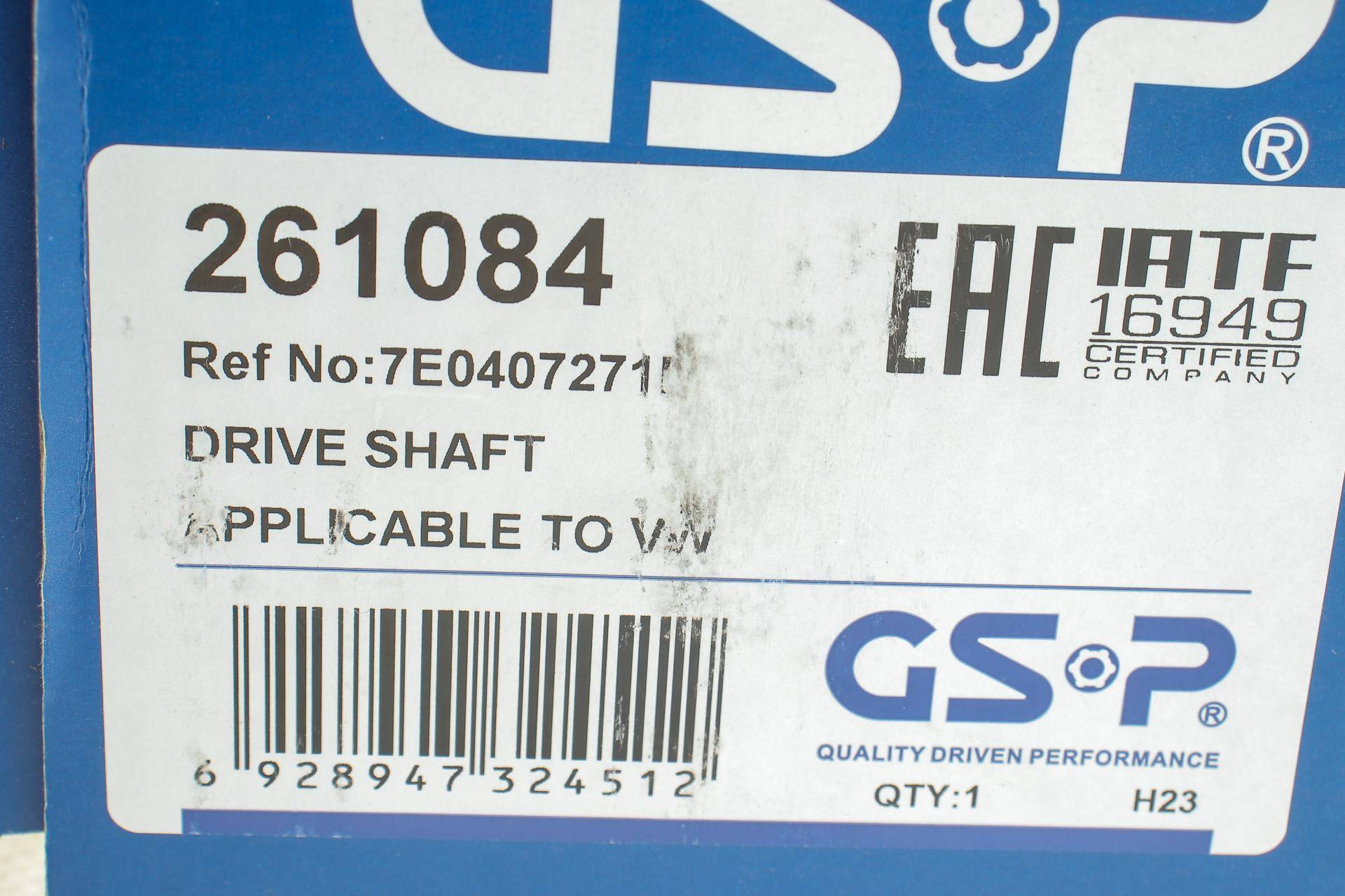 Піввісь (передня) VW T5 1.9TDI-2.5TDI 03- (L) (26x38x613)