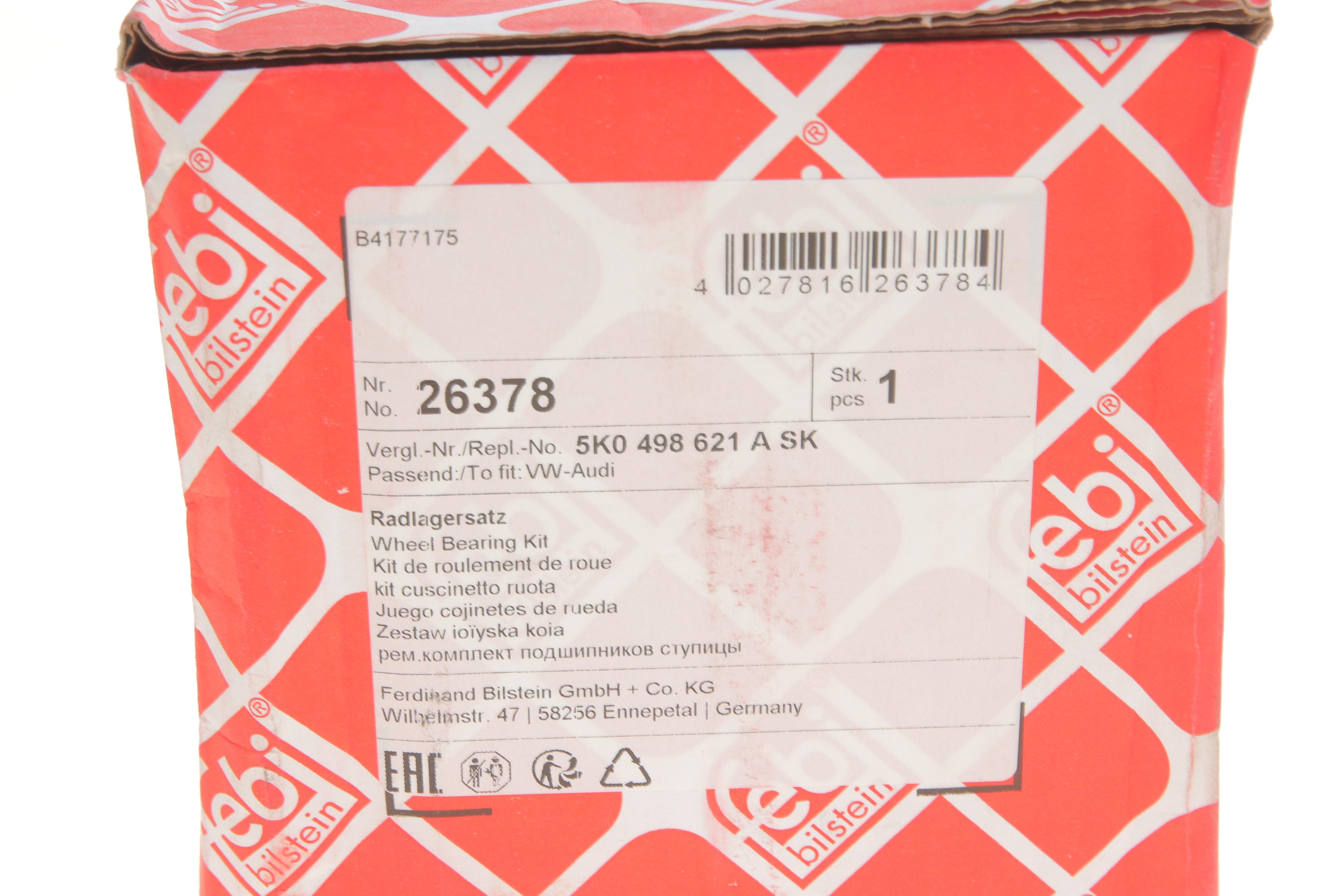 Подшипник ступицы (передней) VW Caddy III 03- (3 болты)