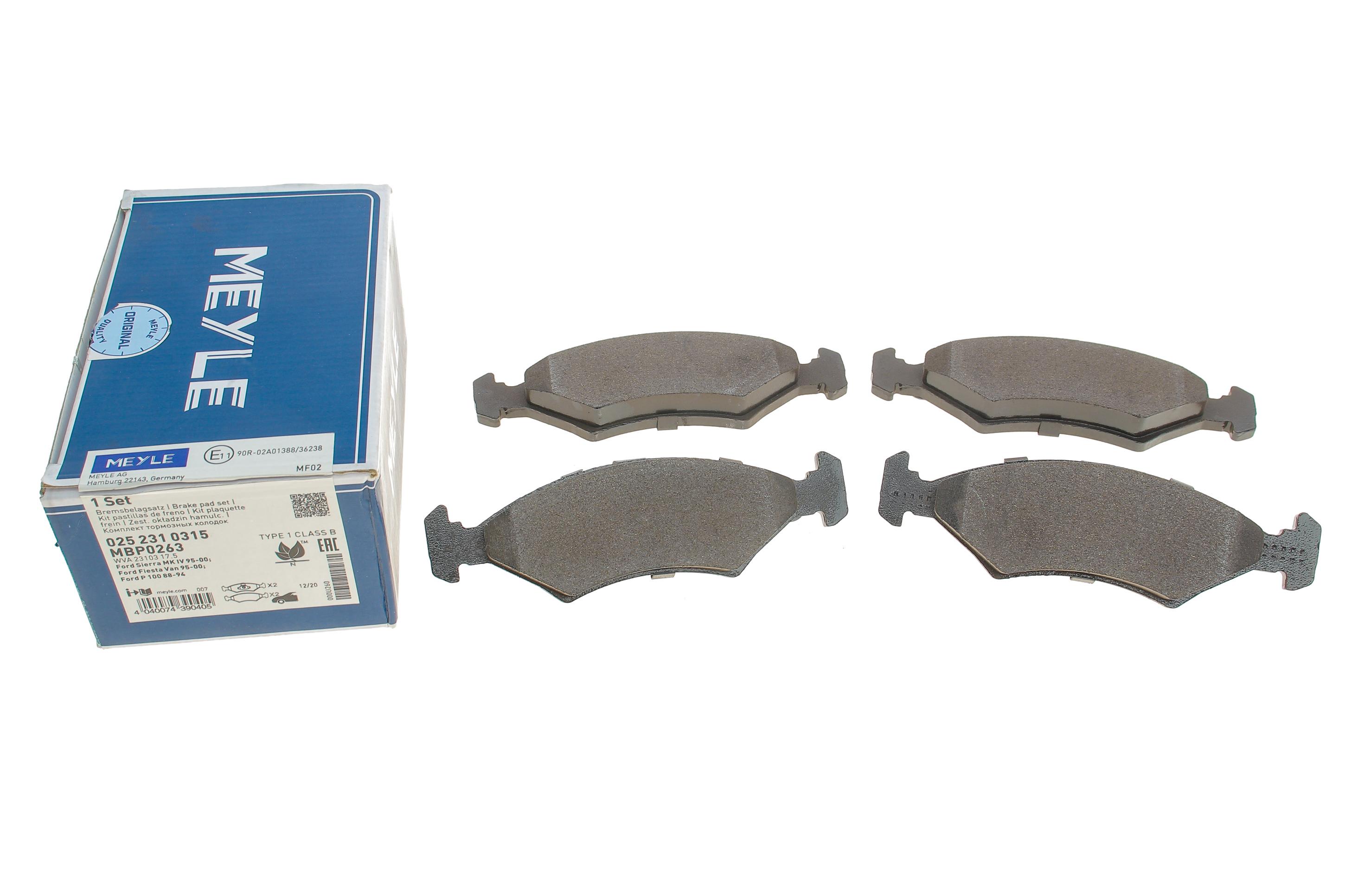 Колодки гальмівні (передні) Ford Escort/Fiesta/Sierra 80-02