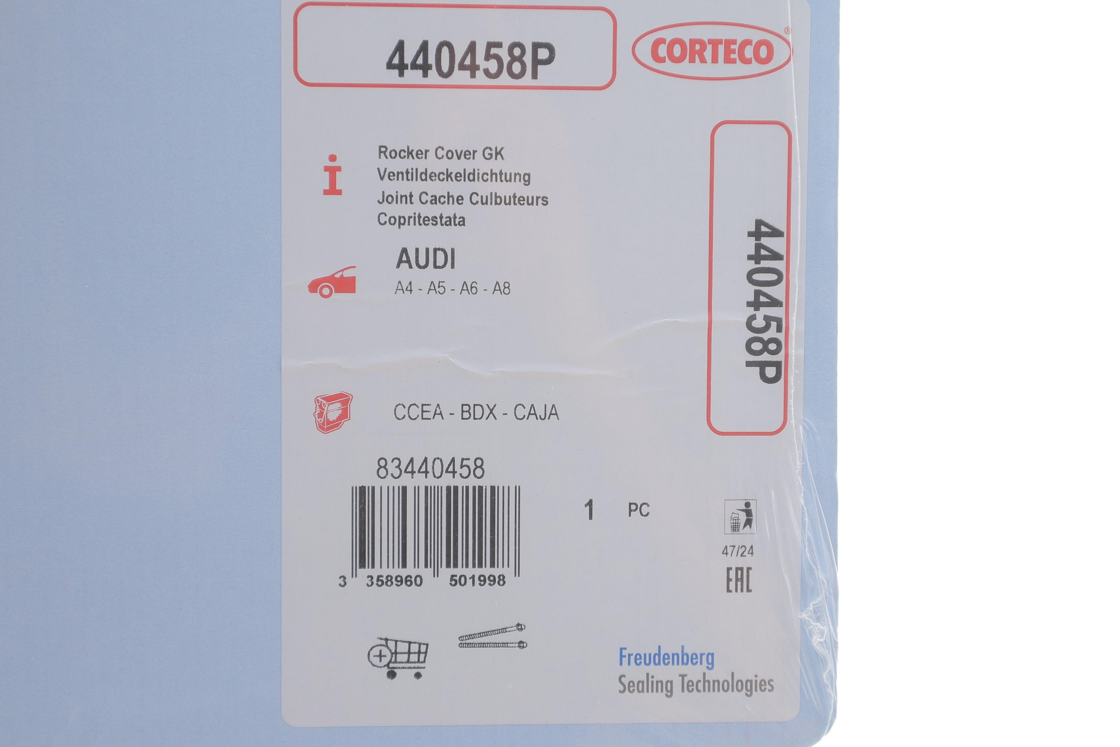 Прокладка кришки клапанів VW Touareg 3.0 V6 10- (циліндри 1-3)