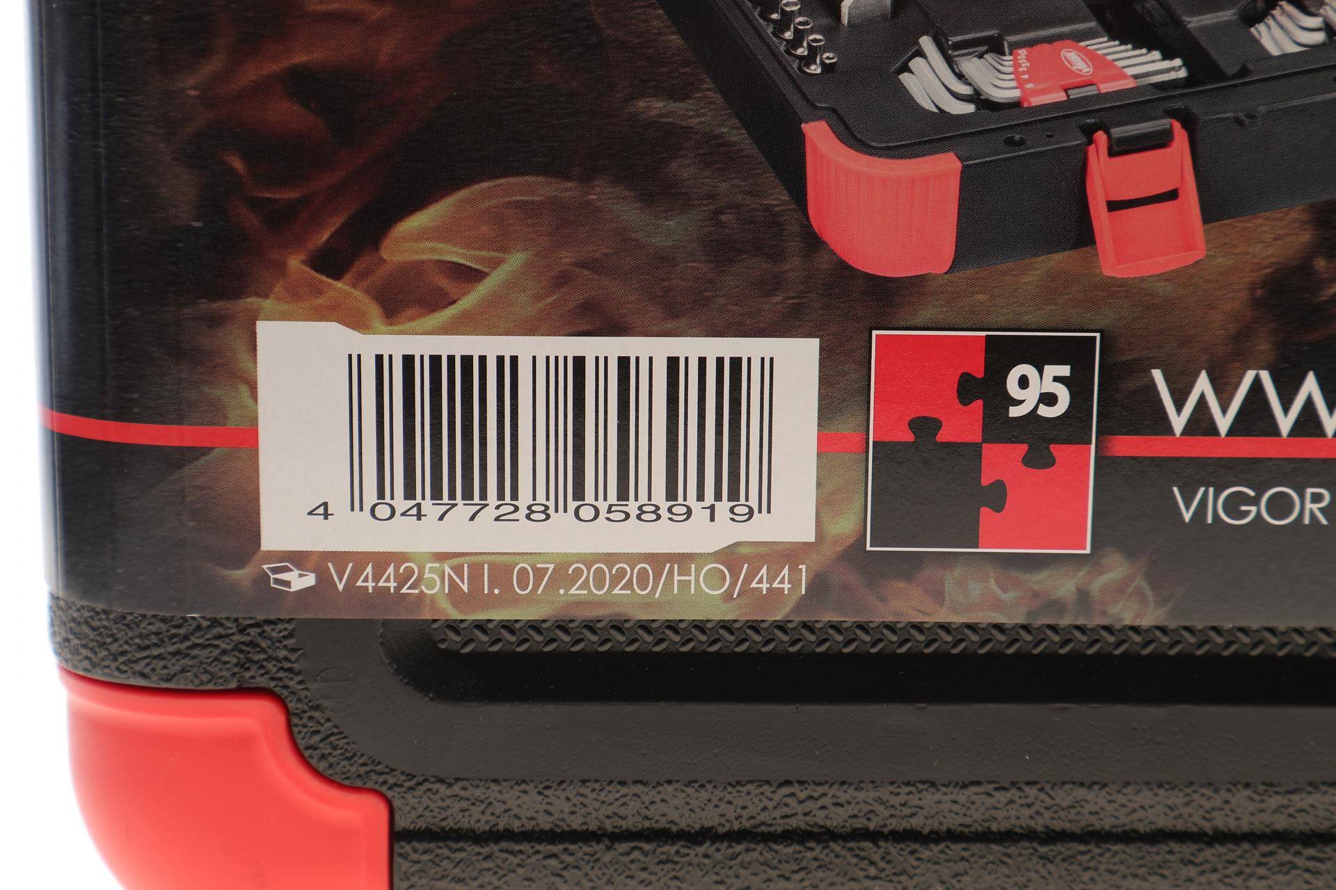 Набір інструментів комбінований 1/2", 1/4" (головки, головки зі вставкою) 95 од. (хромовані)