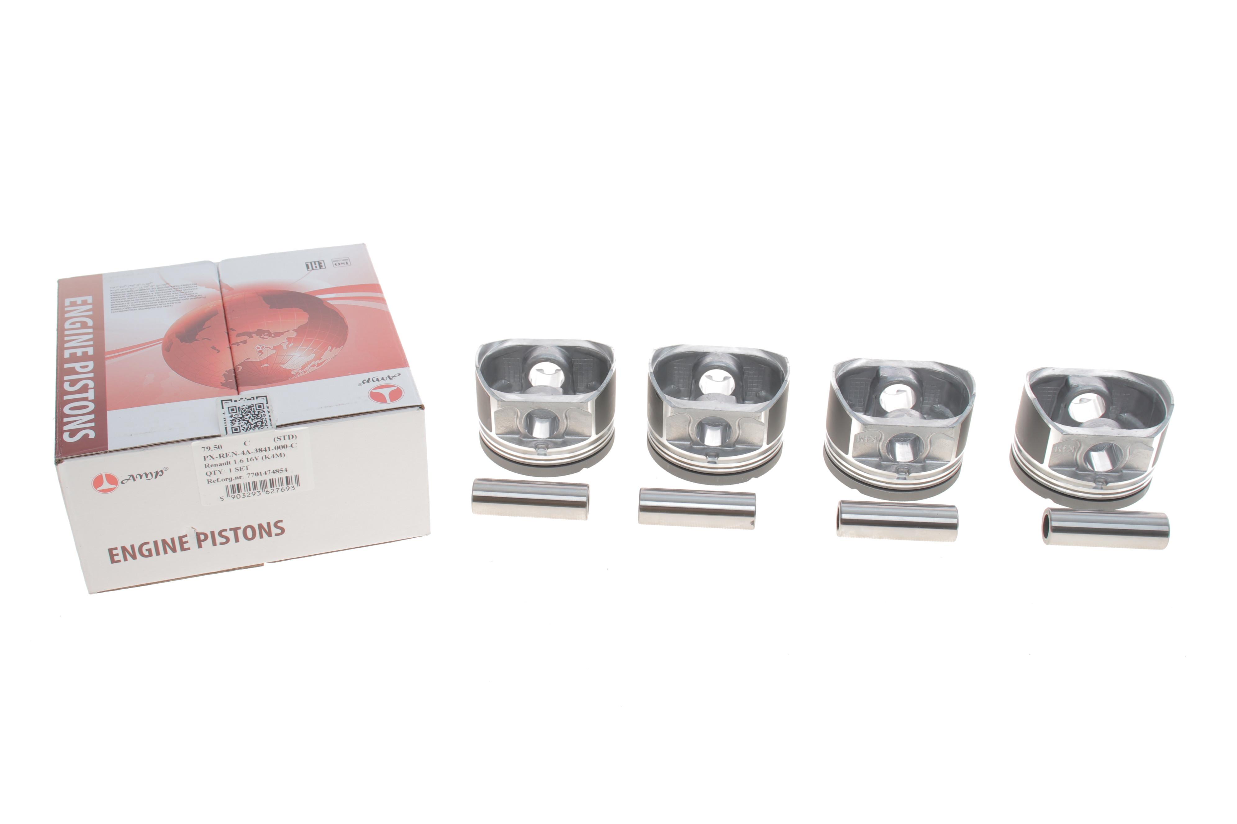 Поршень Dacia Duster/Logan/Sandero/Renault Clio/Kangoo/Megane 1.6 16V 98- (79.50mm/STD) (к-кт 4 шт)