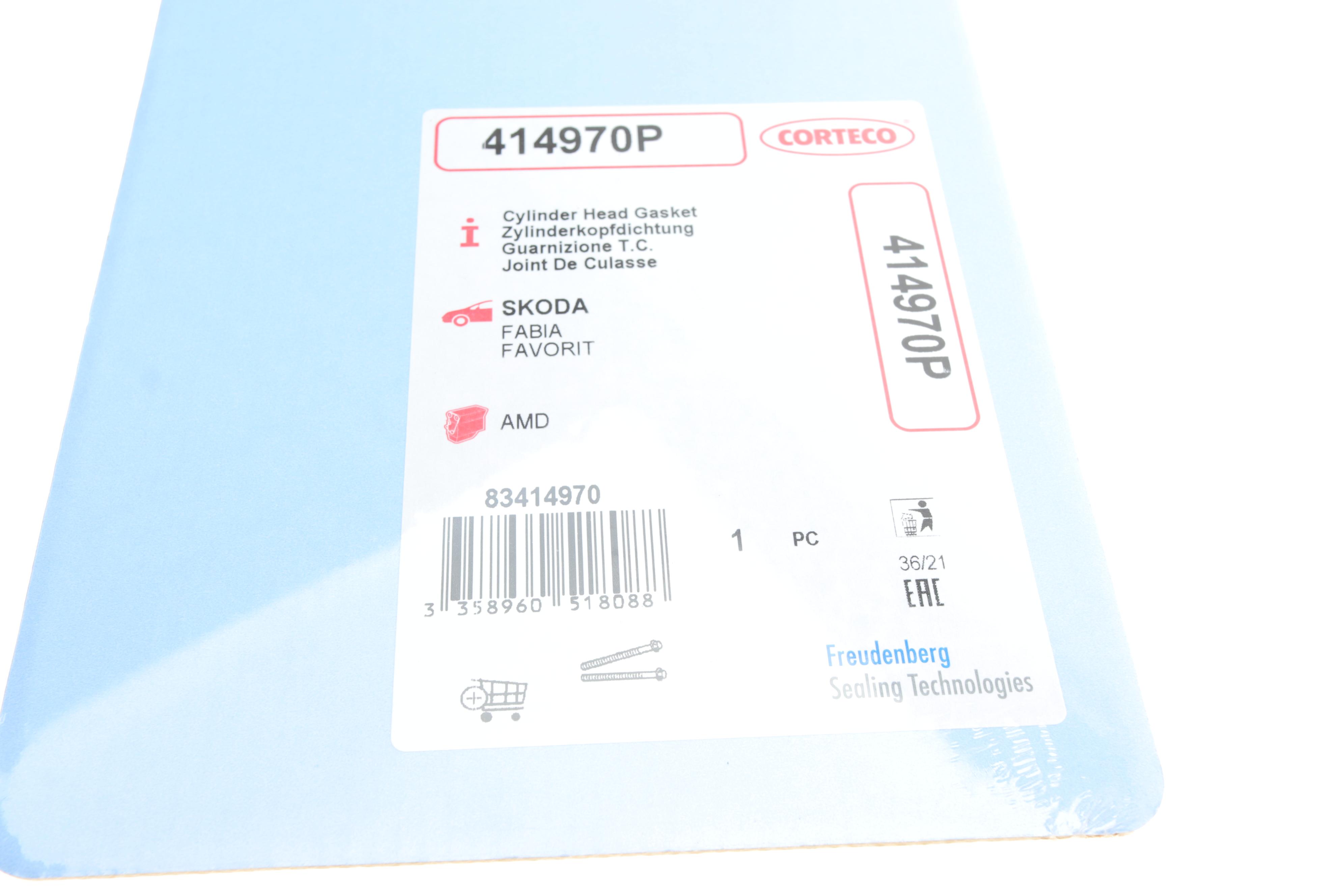 Прокладка ГБЦ Skoda Fabia/Octavia 1.4 89- (1.48mm)