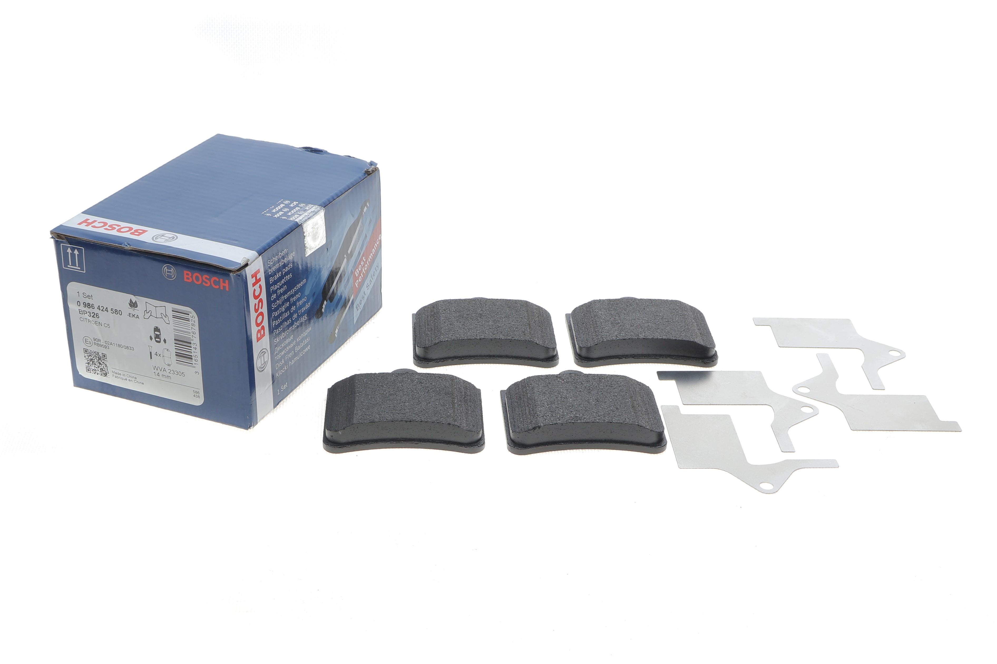 Колодки тормозные (задние) Citroen C5 01-