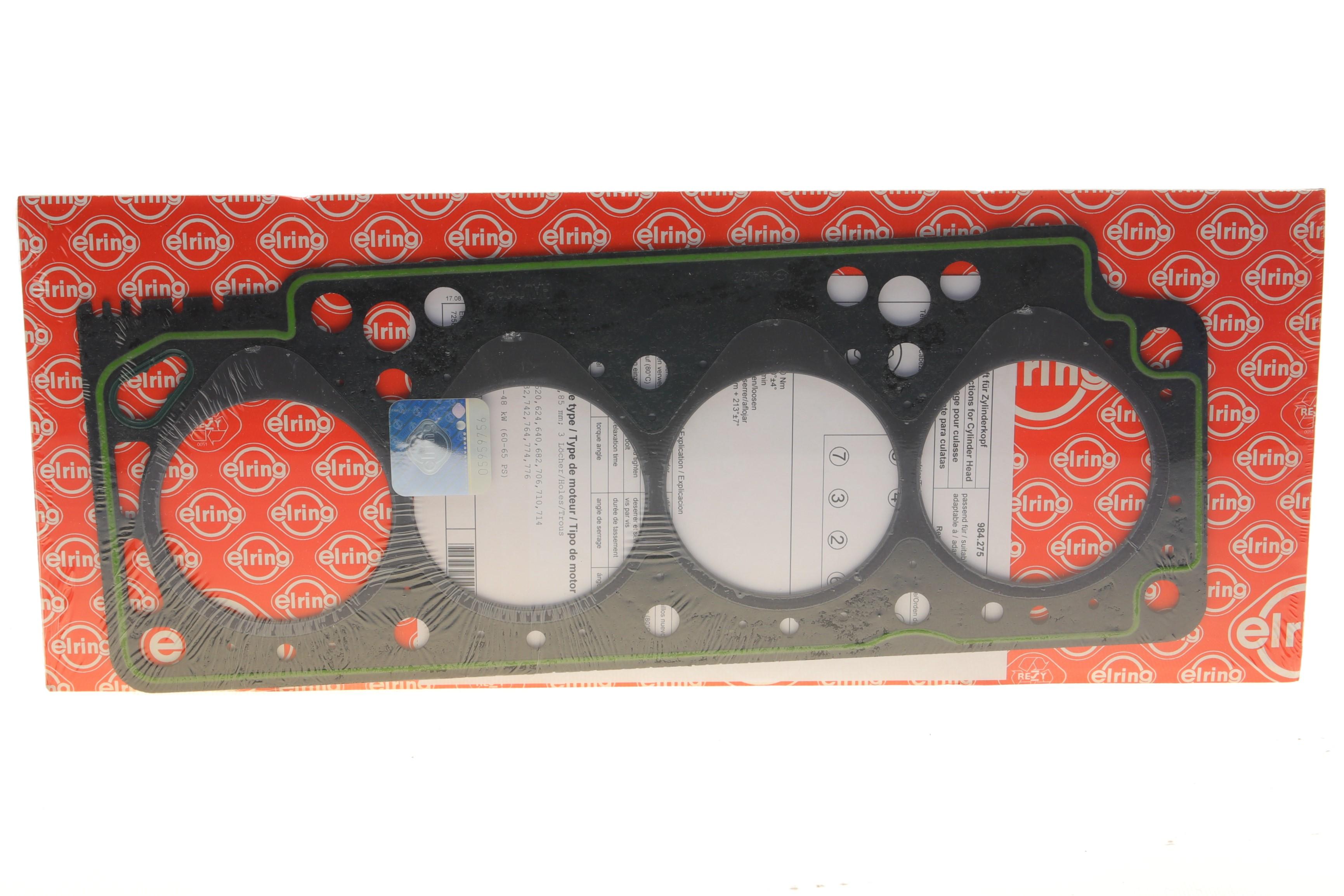 Прокладка ГБЦ Renault Clio/Megane 1.9D 91-, Ø81,00mm, 1.97mm, (3 метки)