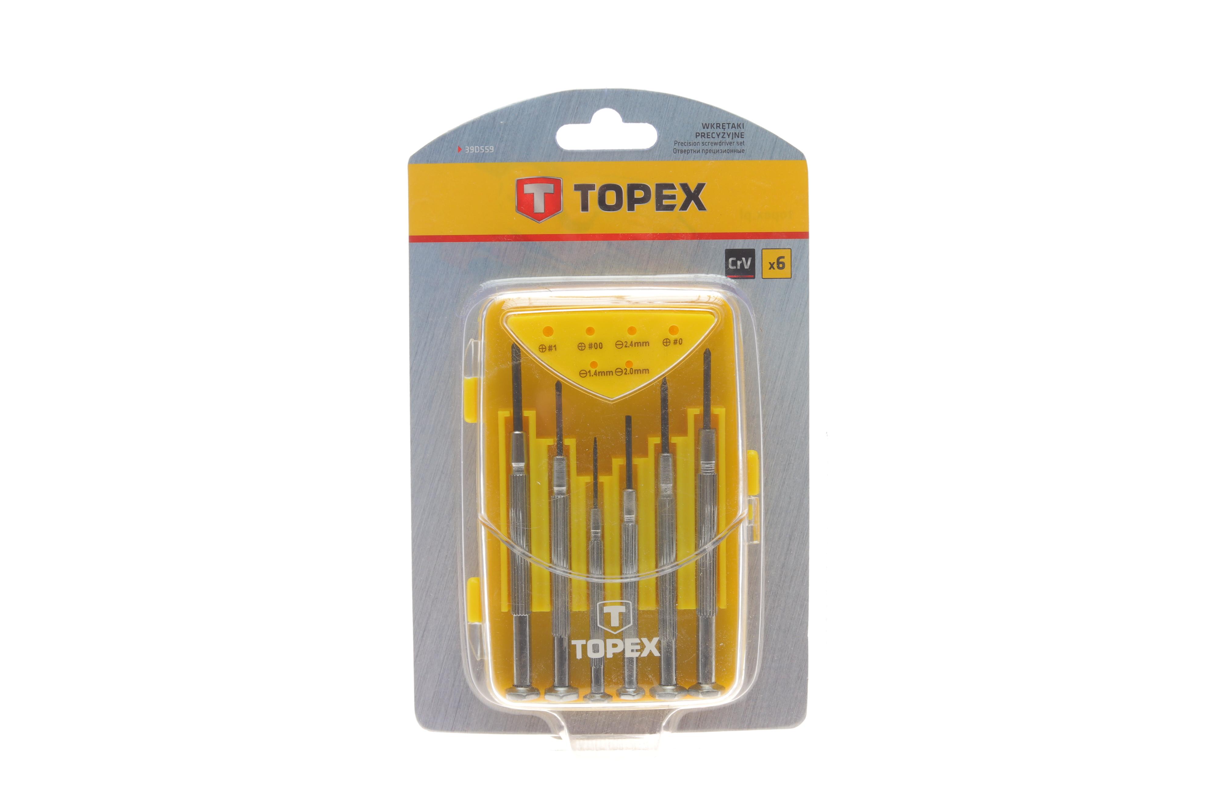 Набір викруток прецизійних SL, PH 6 од.