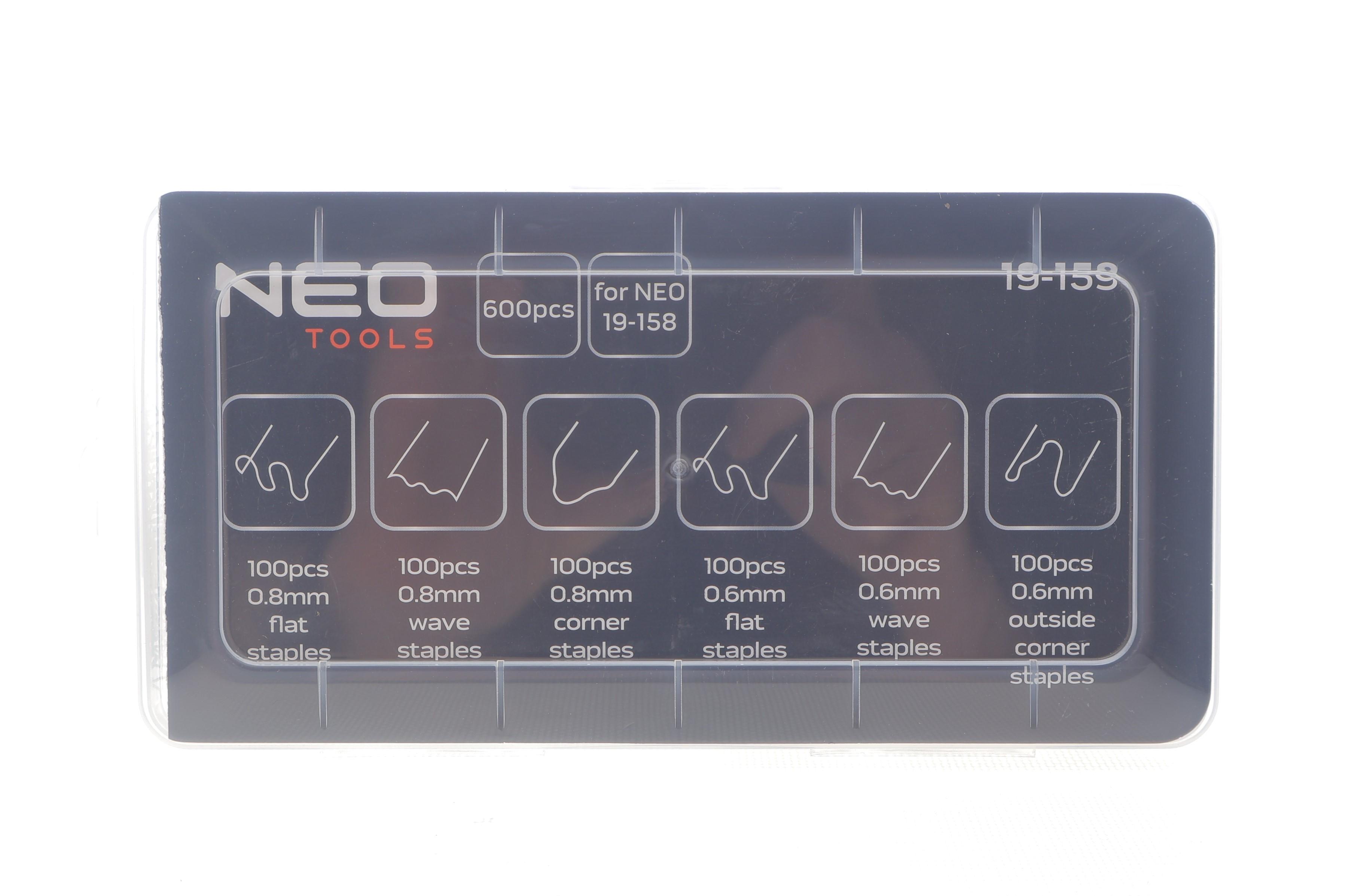 Набір скоб для ремонту деталей з пластика Ø0,6-0,8 mm 600 ед.