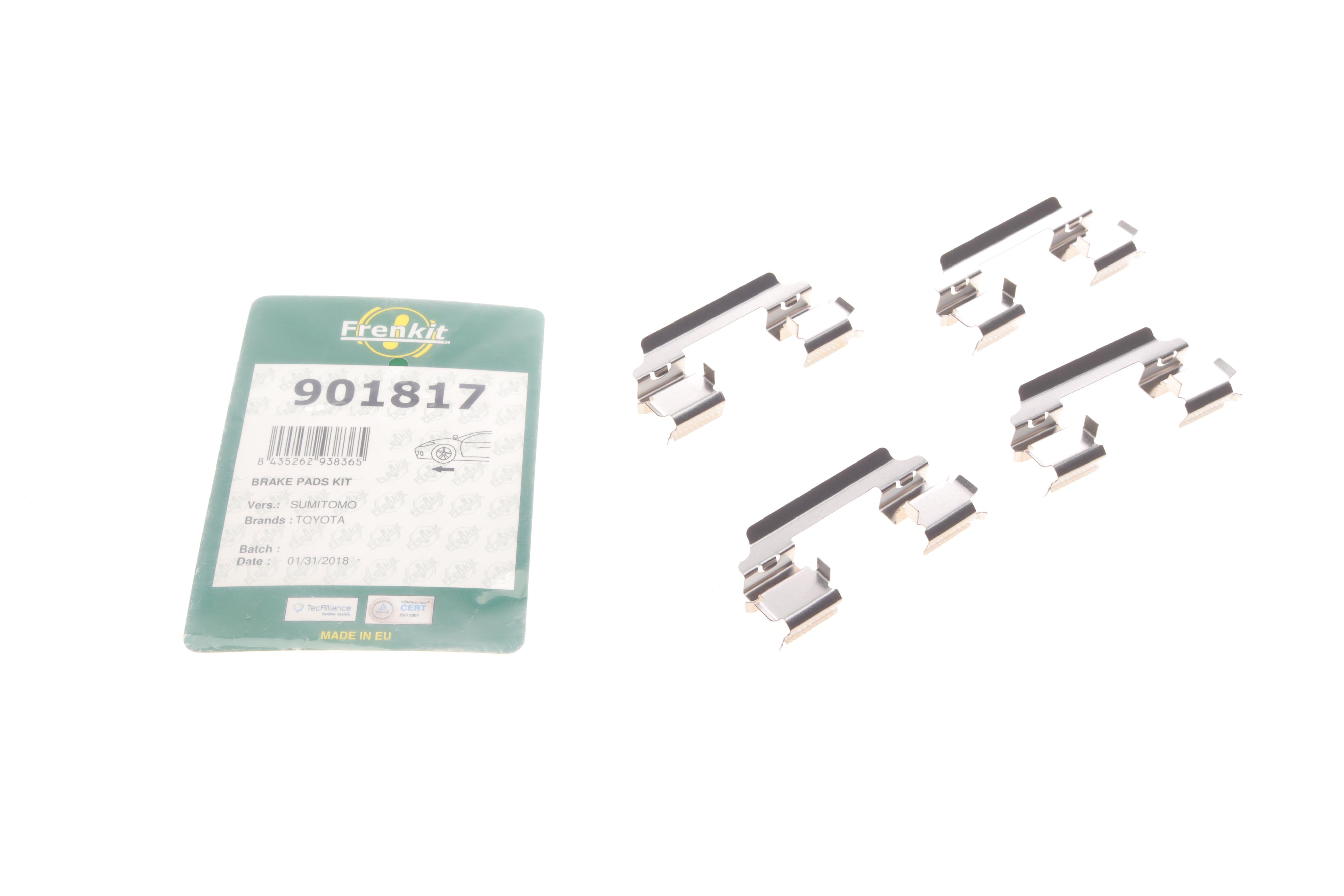 Планка супорта (переднього) прижимна (к-кт) Toyota Hilux 11-15 (Sumitomo)