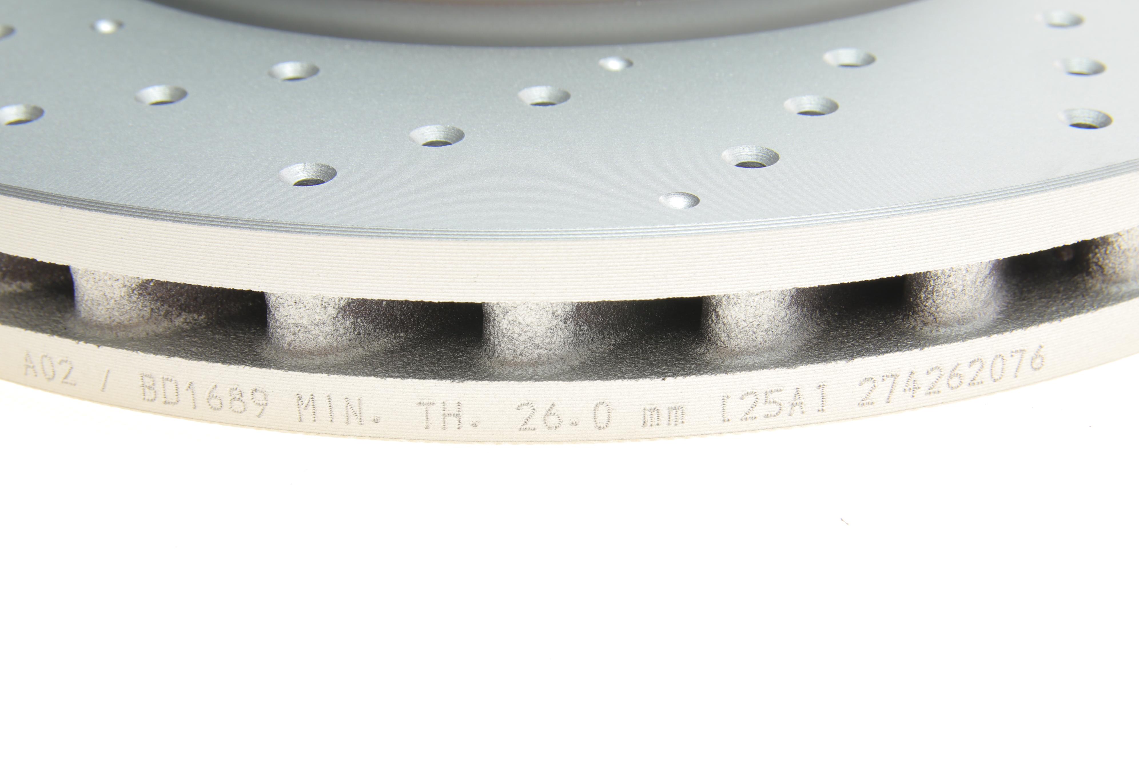 Диск тормозной (передний) MB A-class (W176)/B-class (W246/W242) 11- (295x28)(с покр)(вент)(с отверс)