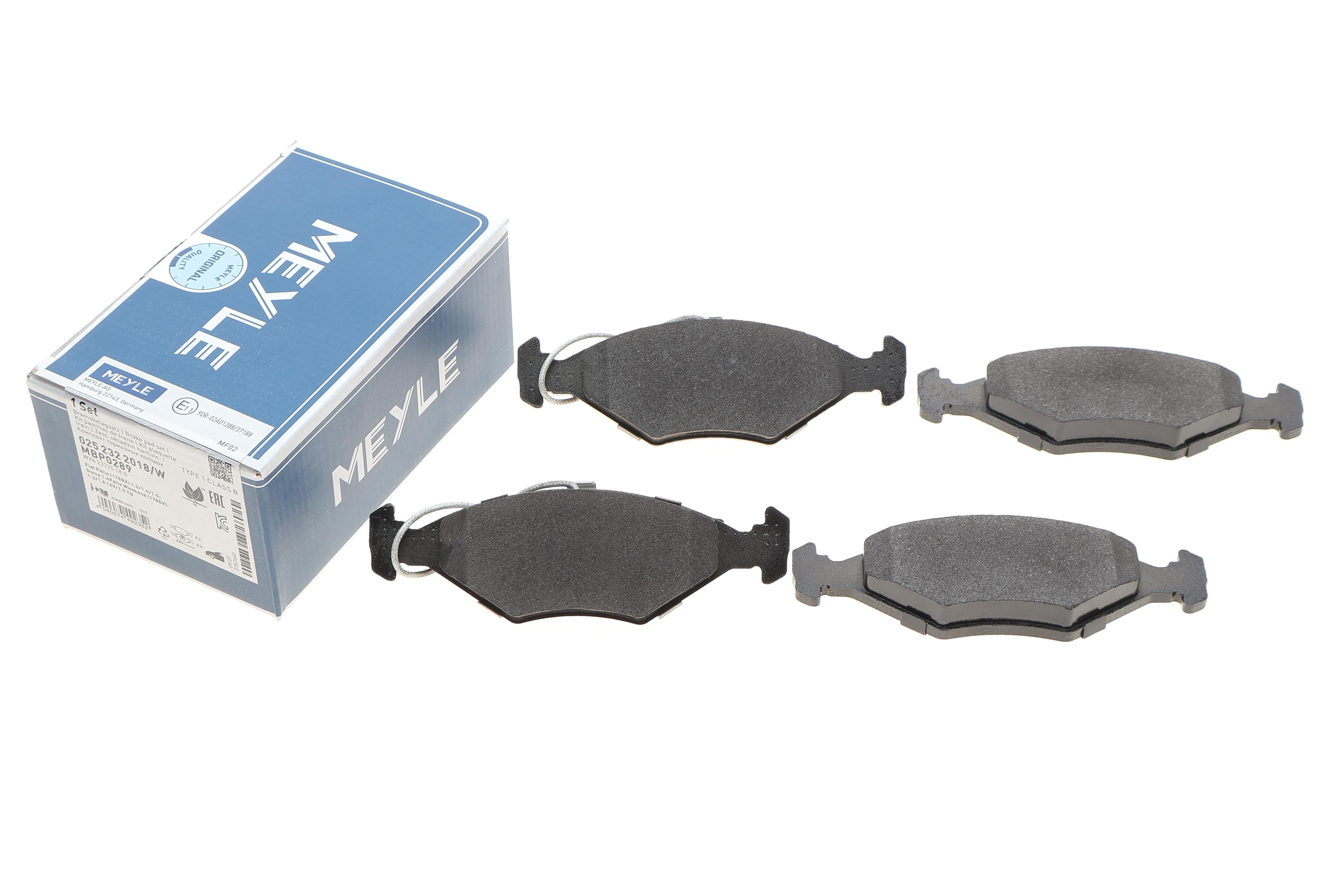 Колодки тормозные (передние) Fiat Albea/Palio 96-