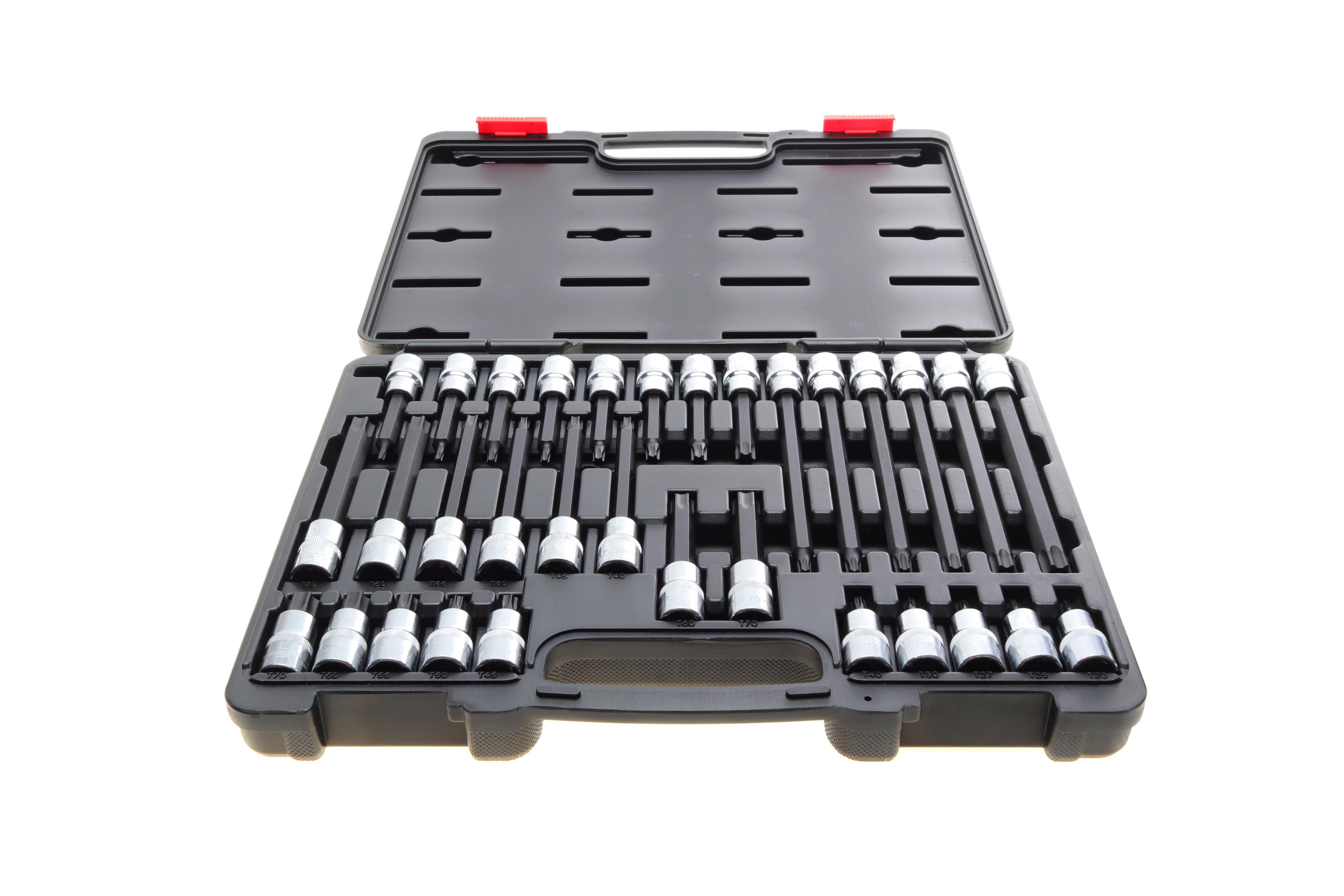 Набір головок 1/2" зі вставками T 32 од.