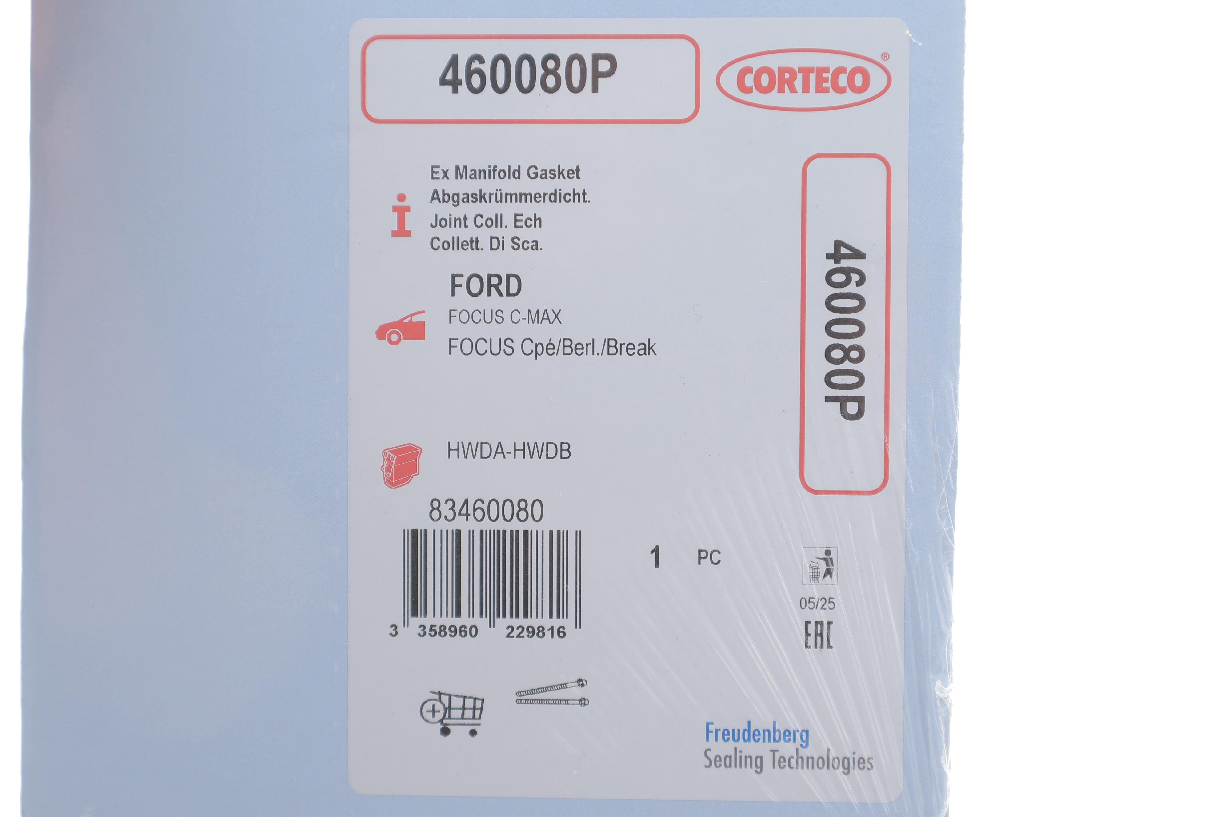 Прокладка колектора випускного Ford Fiesta/Focus 1.25/1.4/1.6Ti 01-