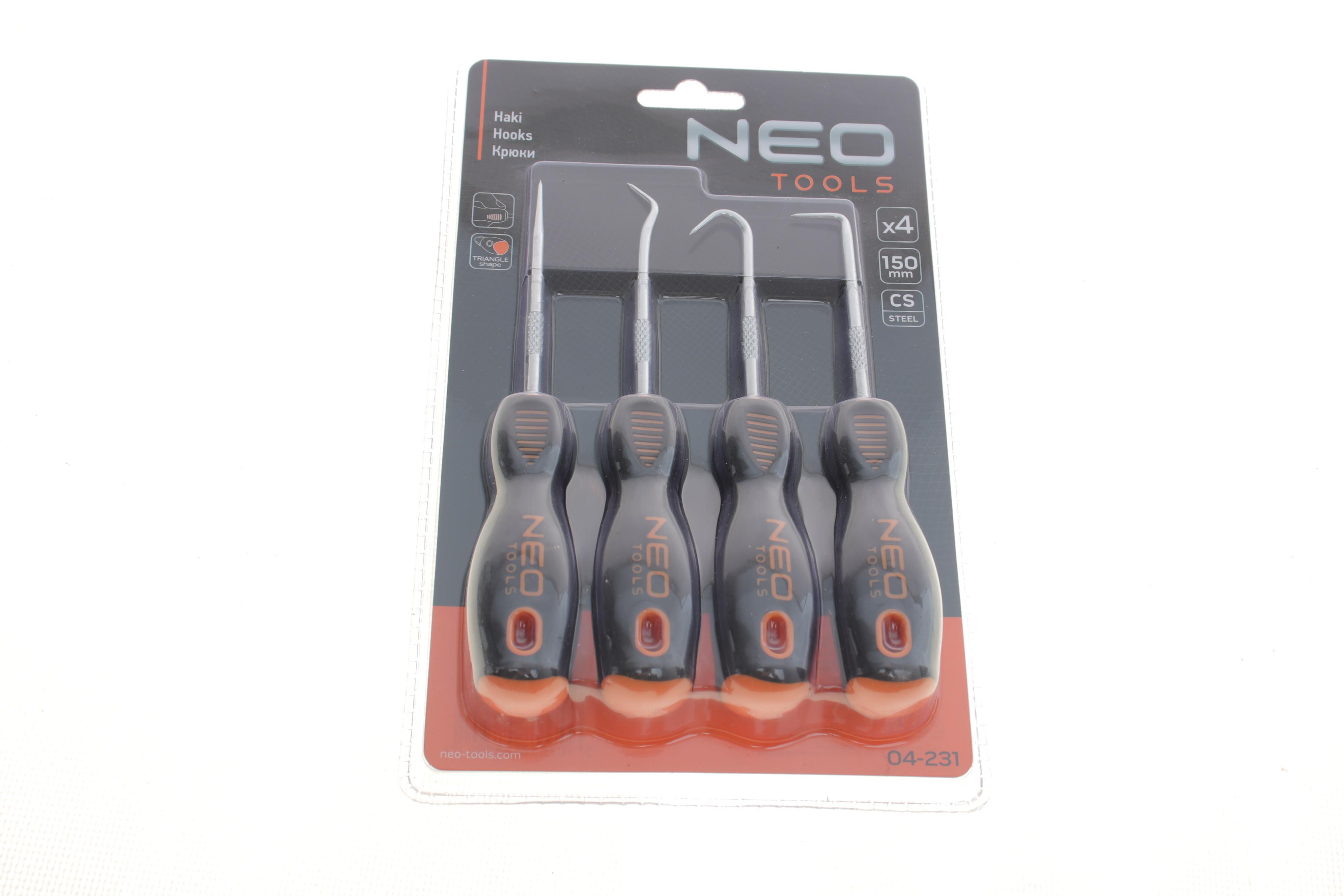 Набір гачків і шкребків (4 шт) (L=150mm)