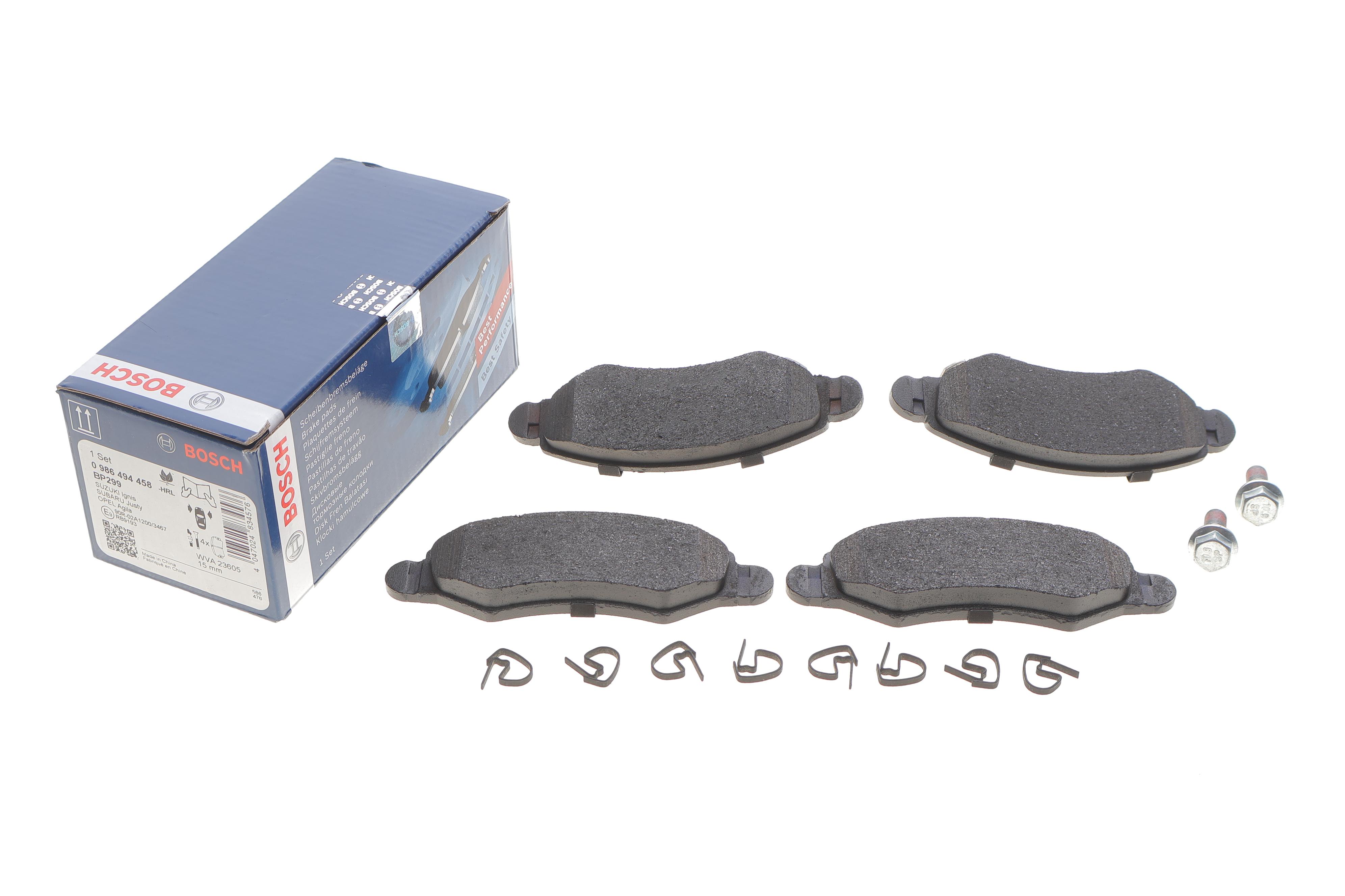 Колодки гальмівні (передні) Subaru Justy 03-/Opel Agila 00-07