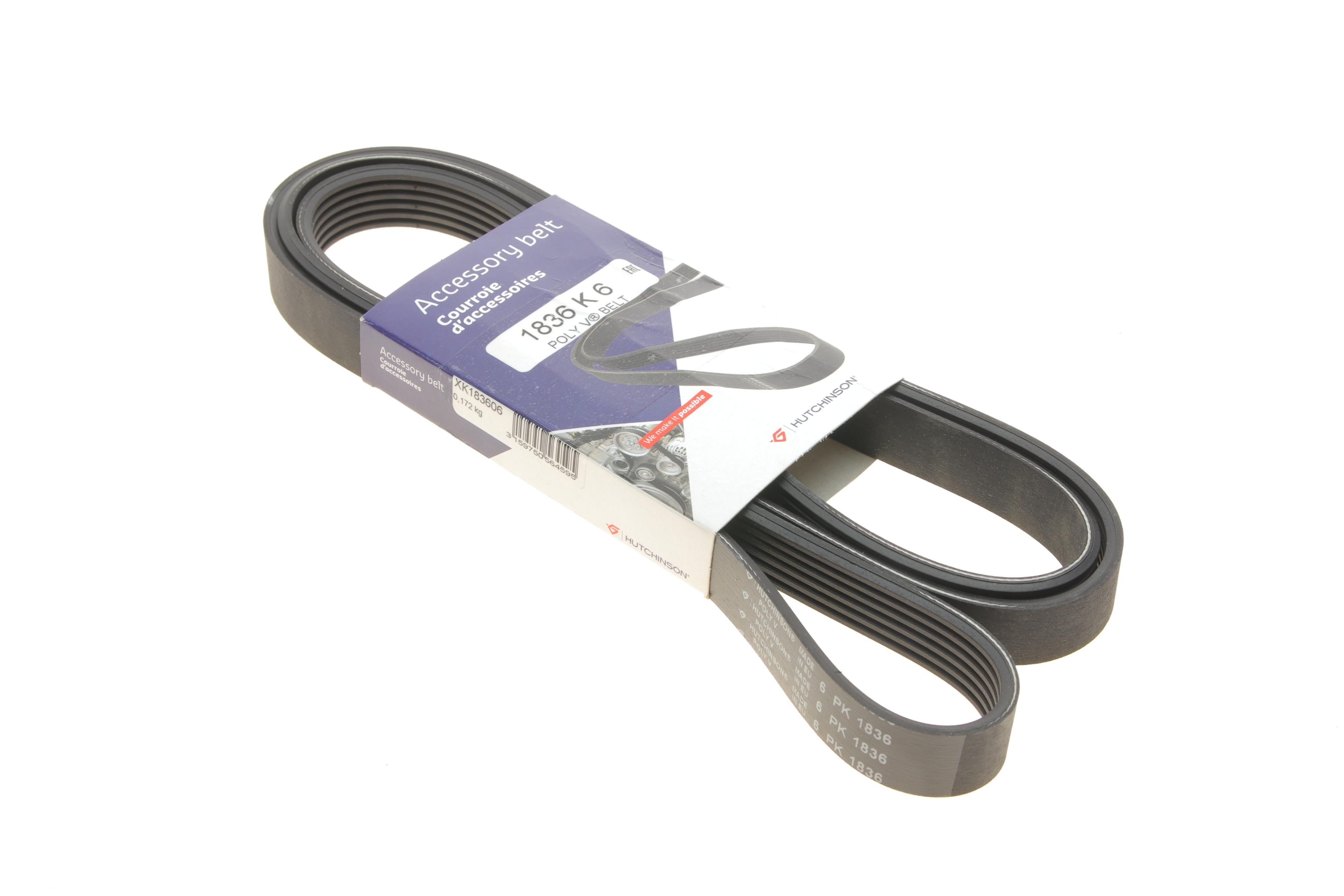 Ремінь генератора Renault Master 2.2/2.5 dCi 00- (6PK1836)